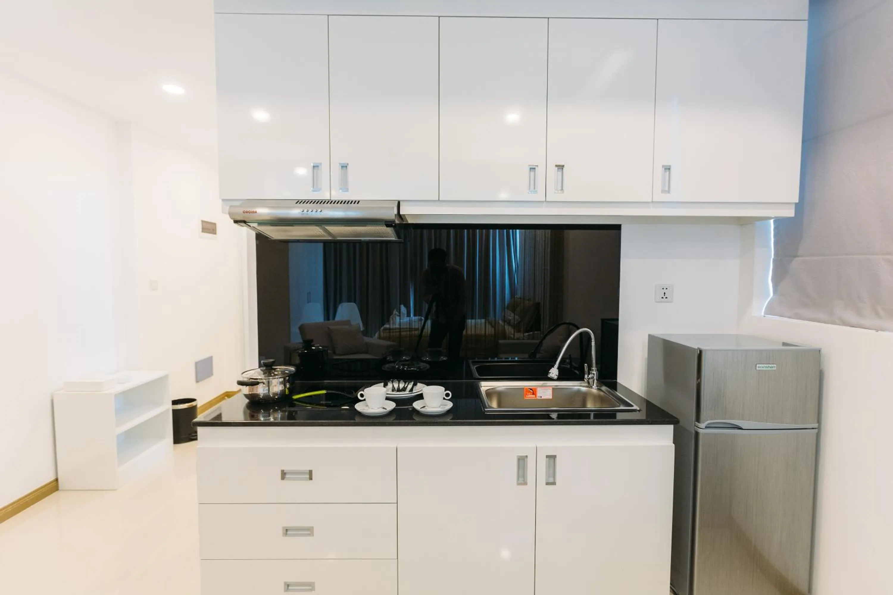 Kitchen or kitchenette in CA&SA Serviced Apartment