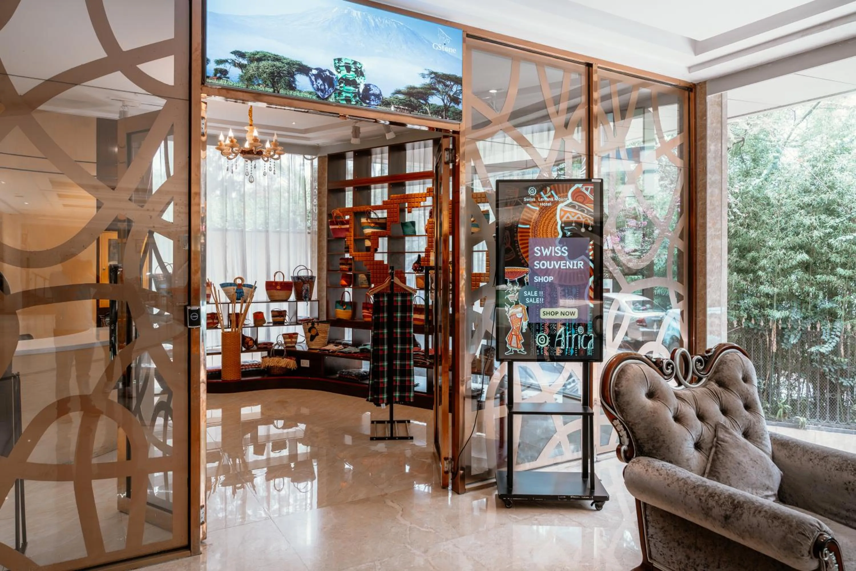 Property building in Swiss Lenana Mount Hotel