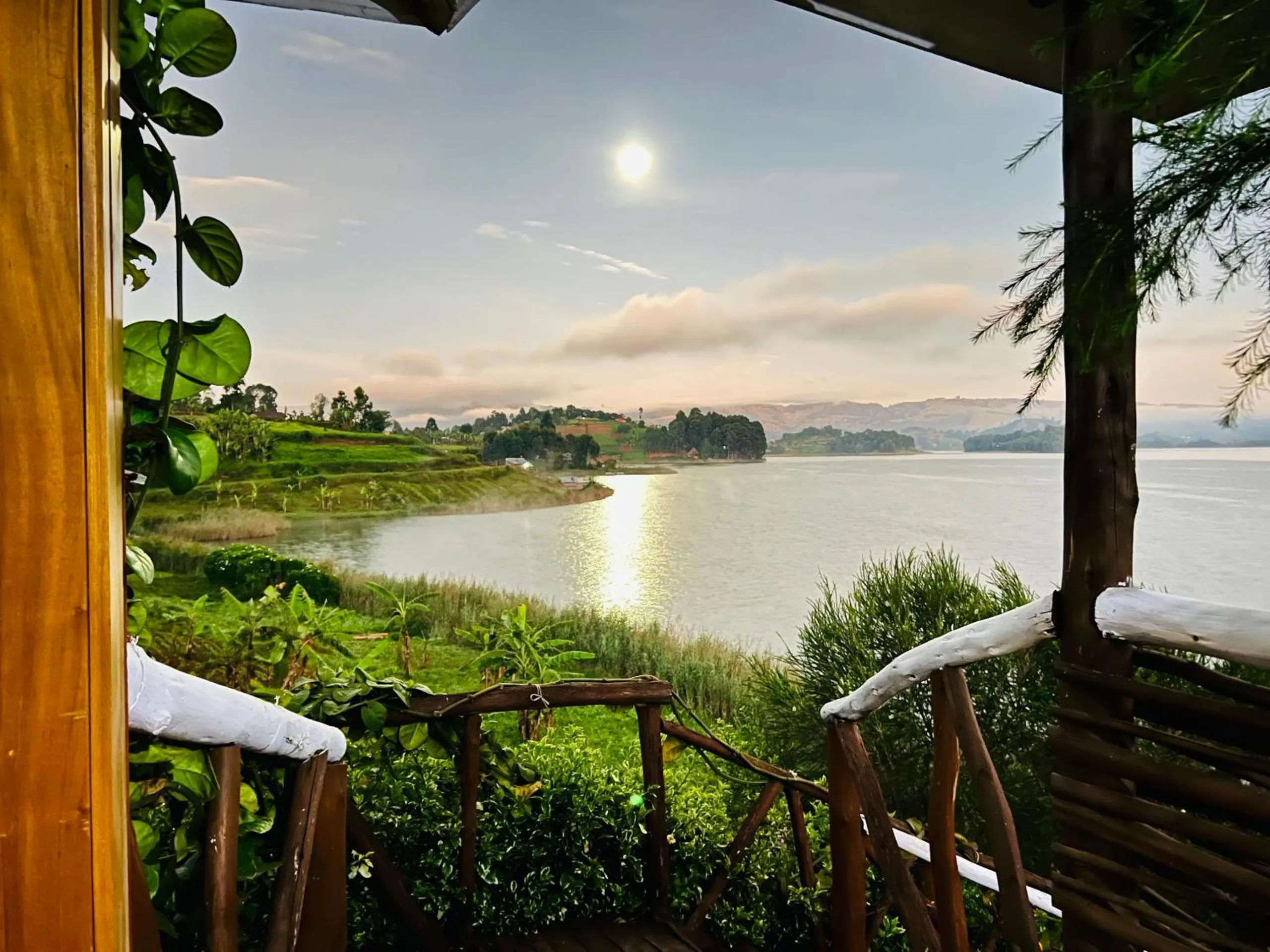 Lake view in Lake Bunyonyi Rock Resort