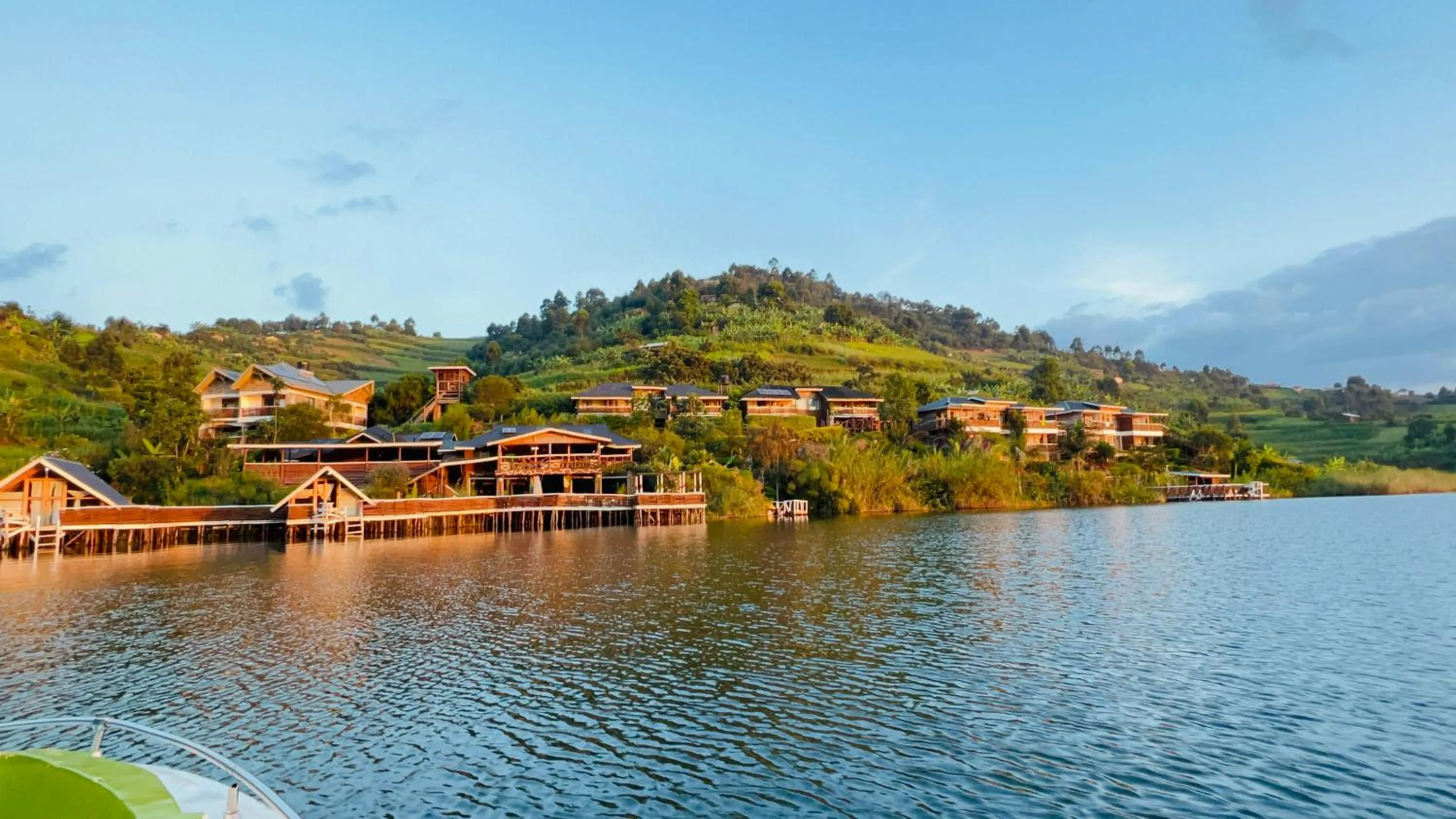 Property building in Lake Bunyonyi Rock Resort