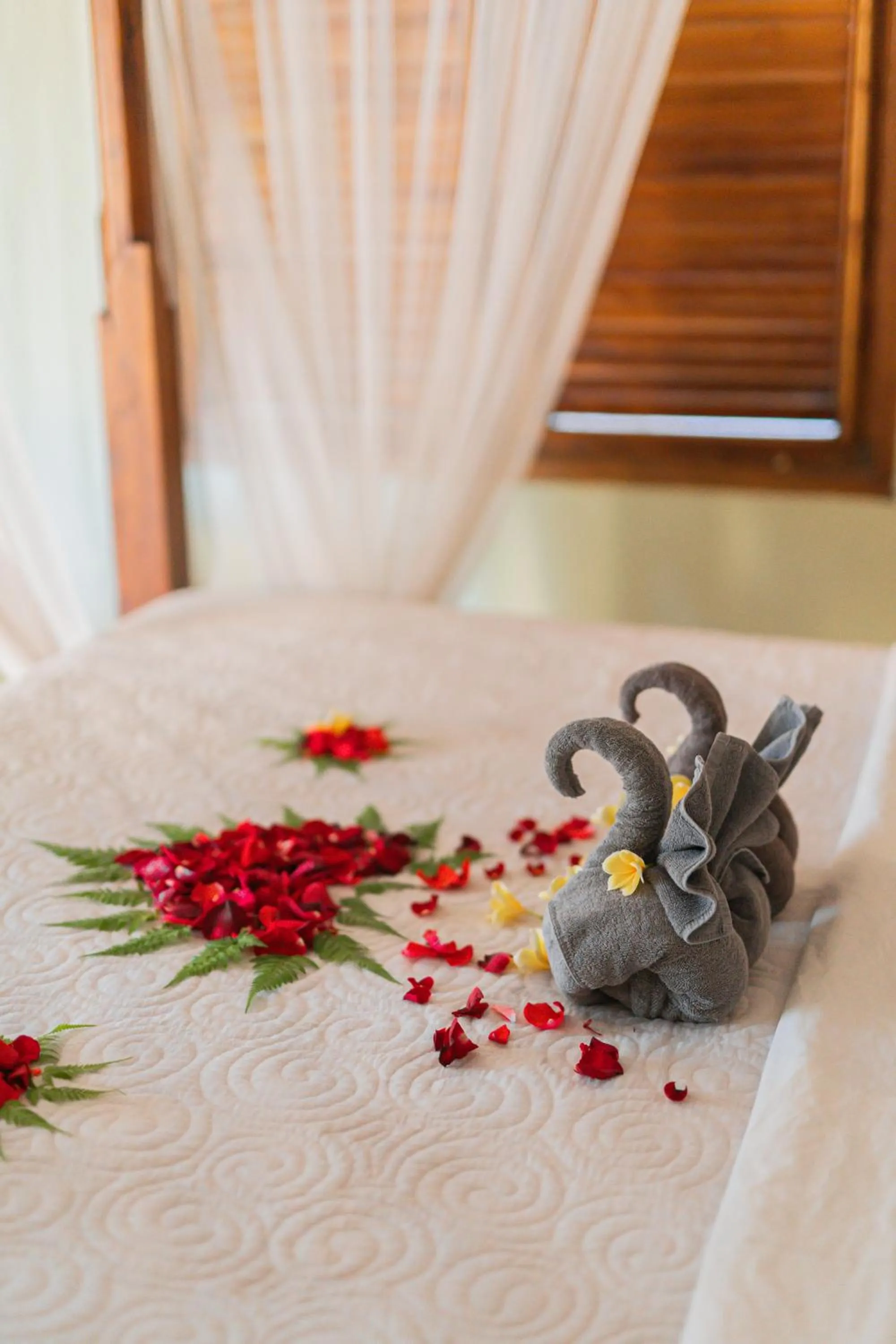 Bed in Honeymoon Guesthouse