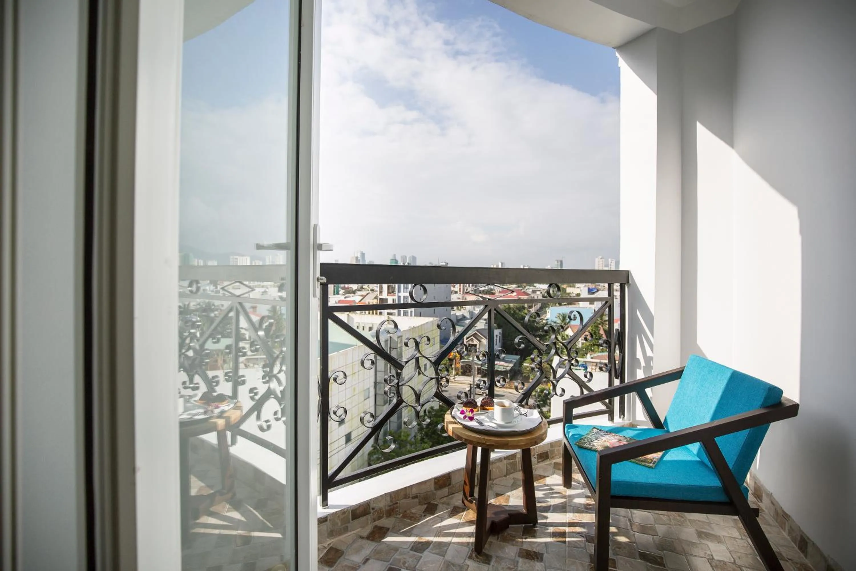 Balcony/Terrace in Sofia Suite Hotel & Spa Danang - Free Craft Beer and 20 minute Spa per room