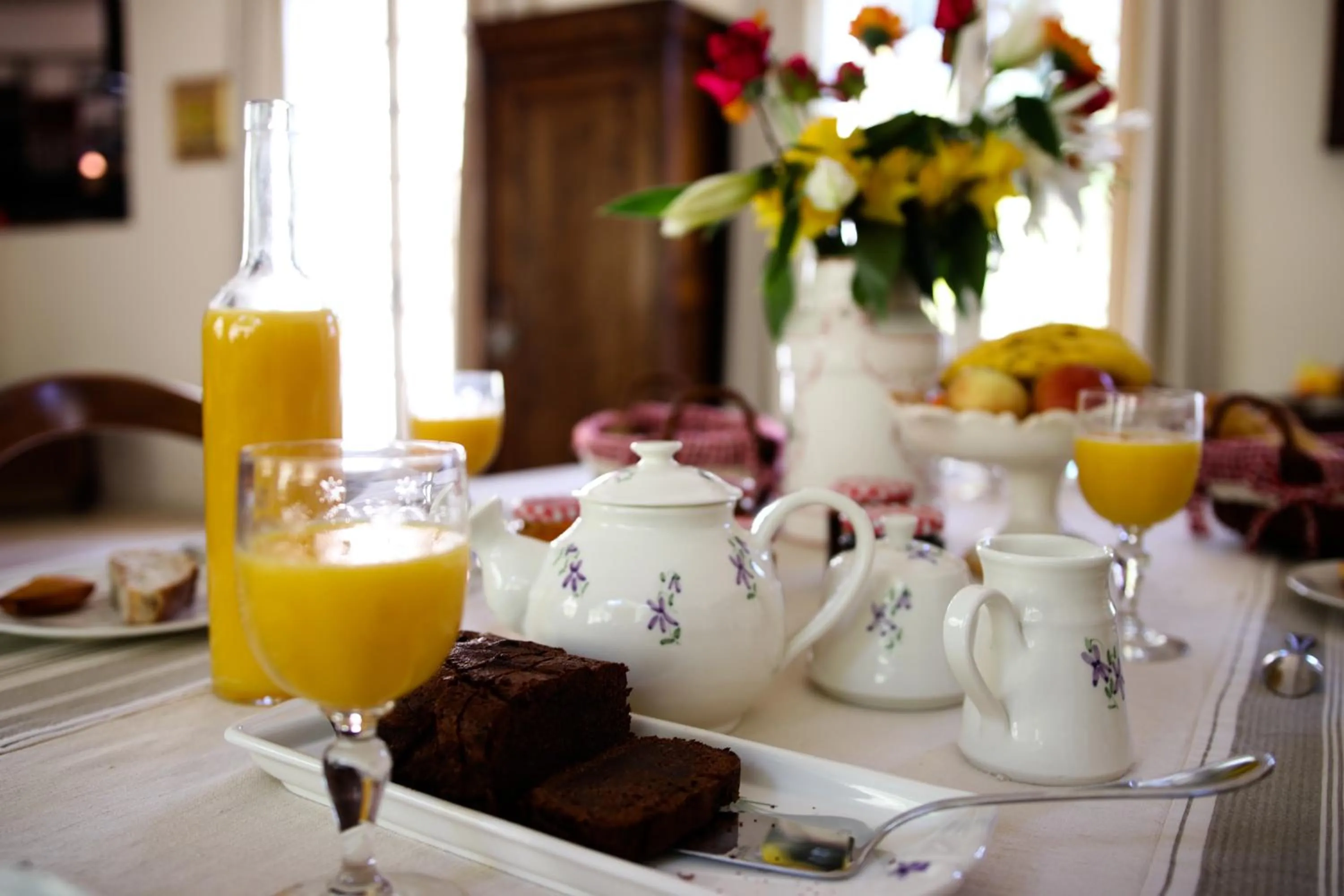 Continental breakfast in Le Mazet de Tourrettes