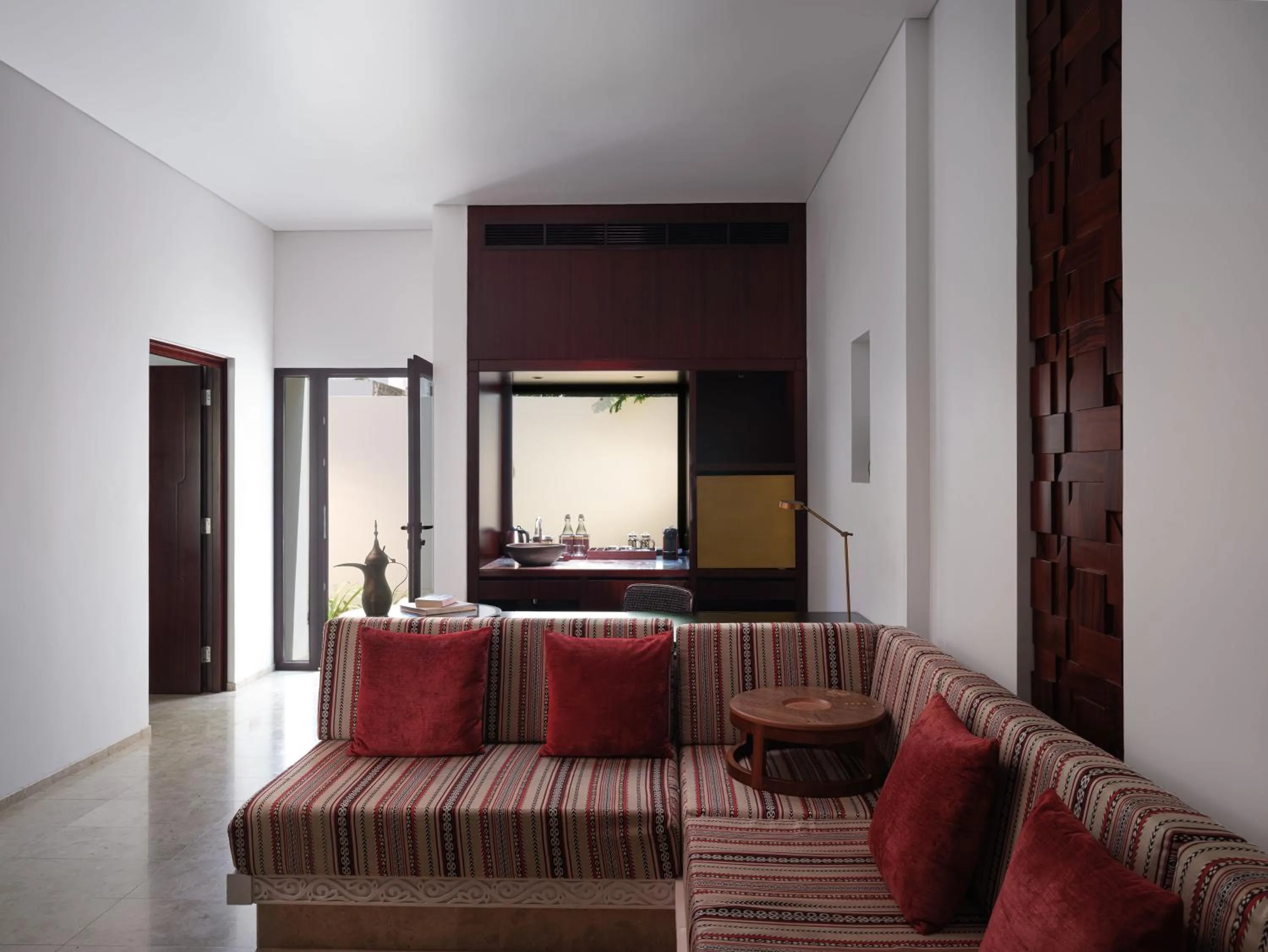 Living room in Al Baleed Resort Salalah by Anantara