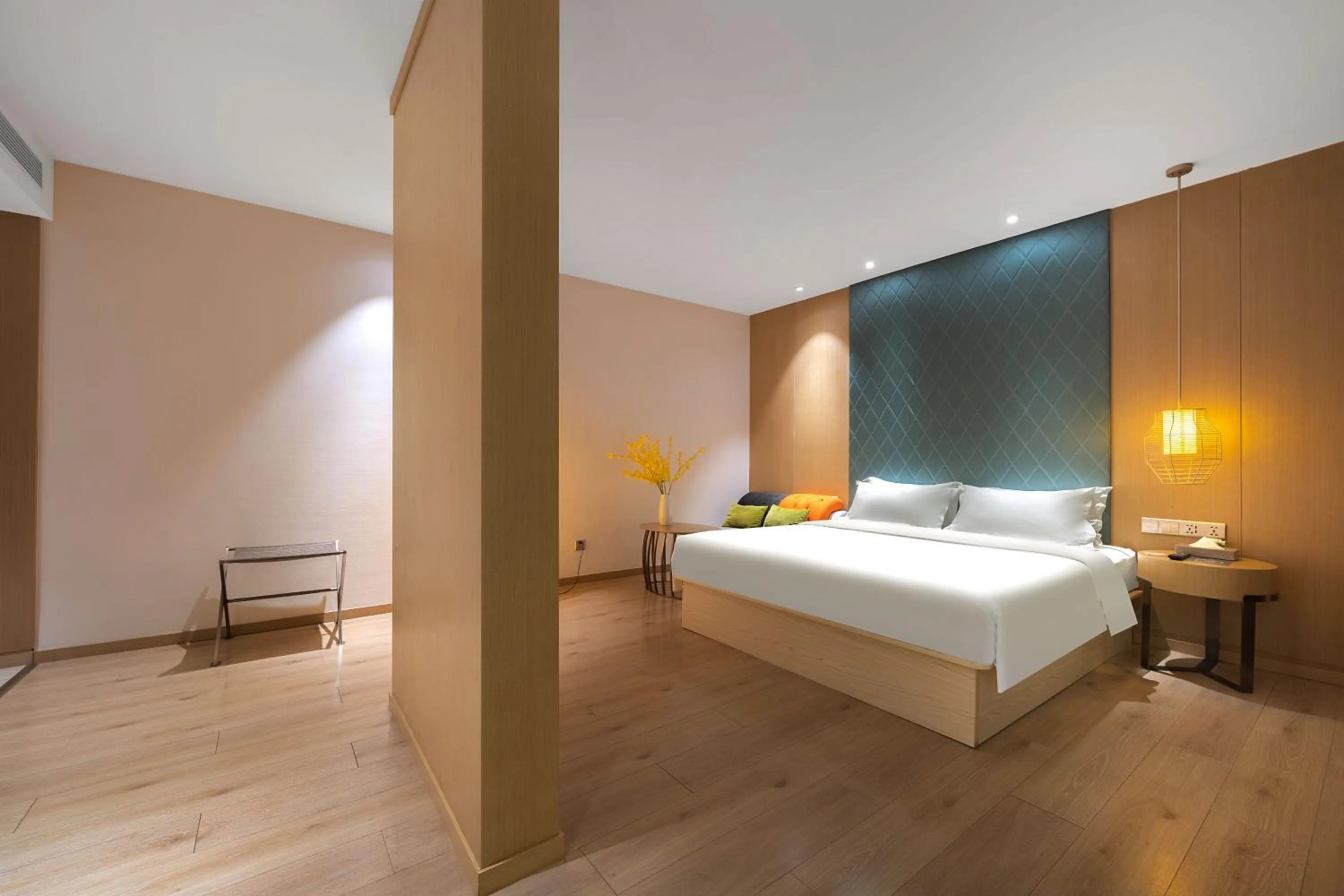 Bed in Ibis Styles XM Zhongshan Hotel