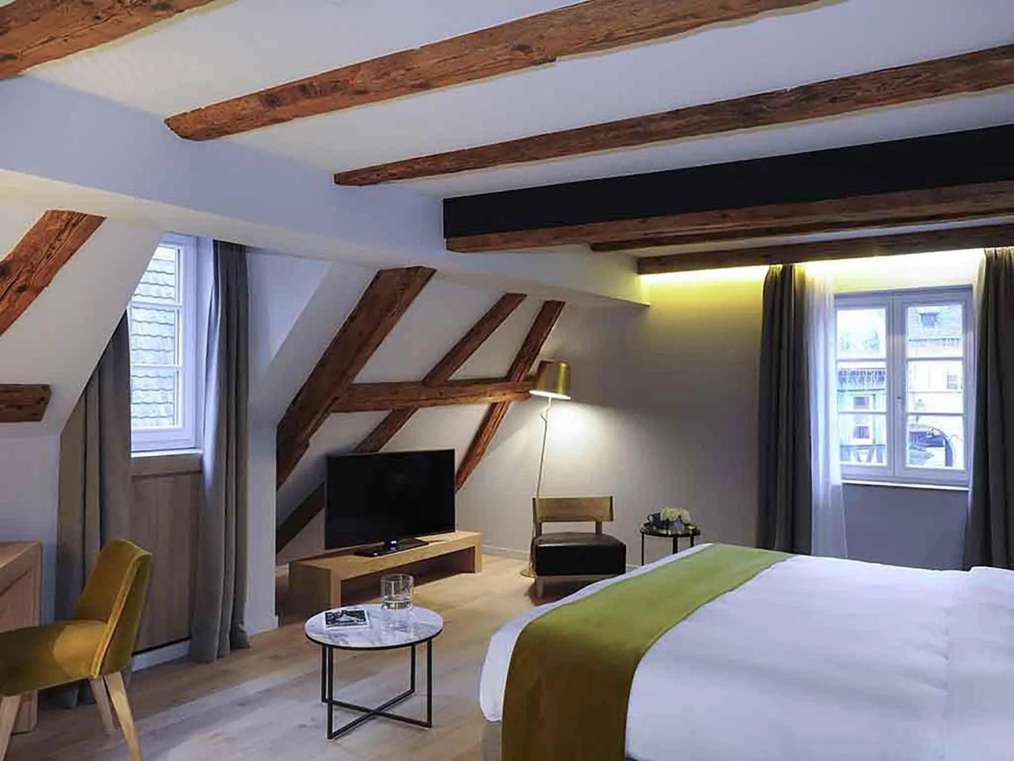 Bedroom, Bed in 5 Terres Hotel & Spa - MGallery Collection