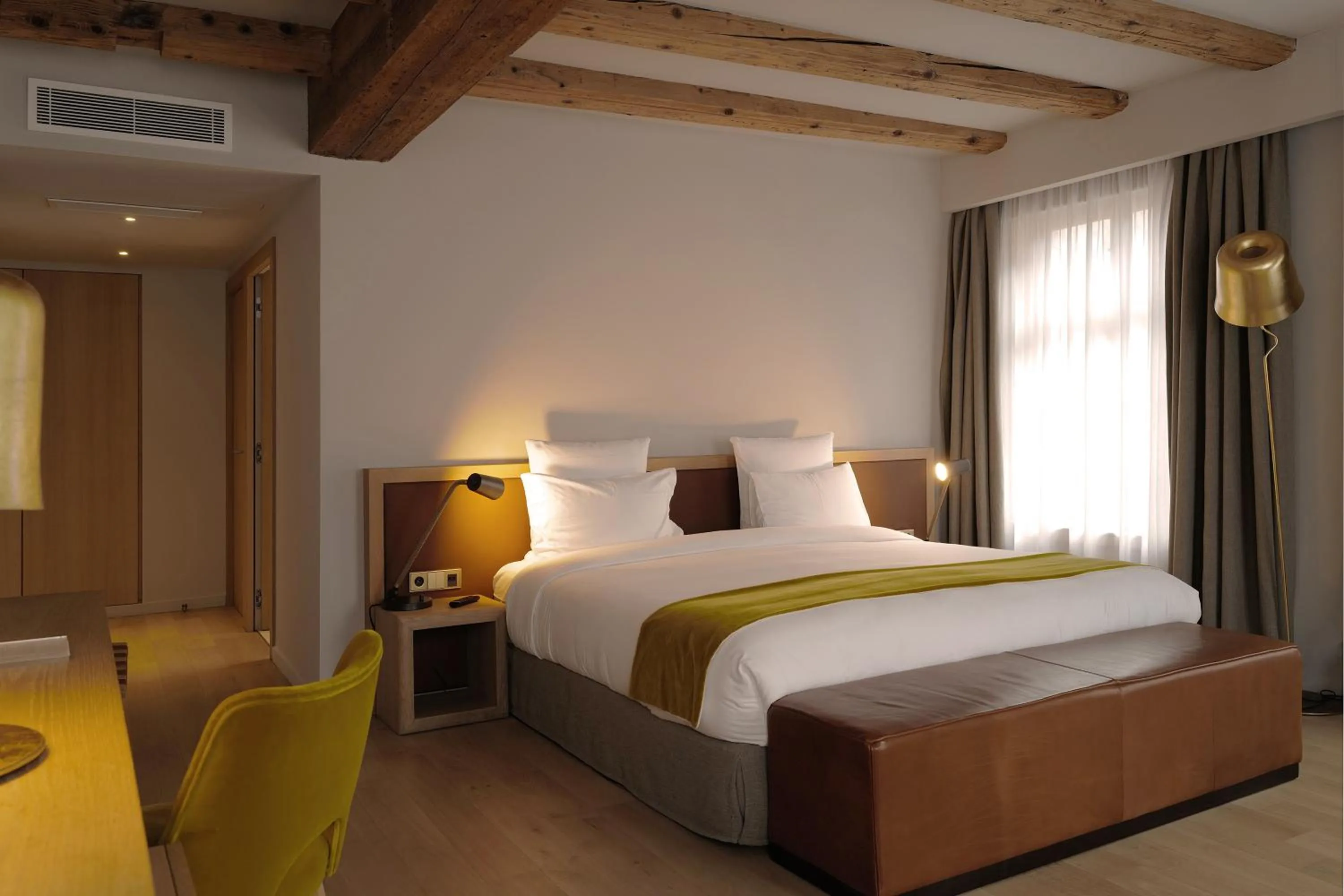 Bedroom, Bed in 5 Terres Hotel & Spa - MGallery Collection