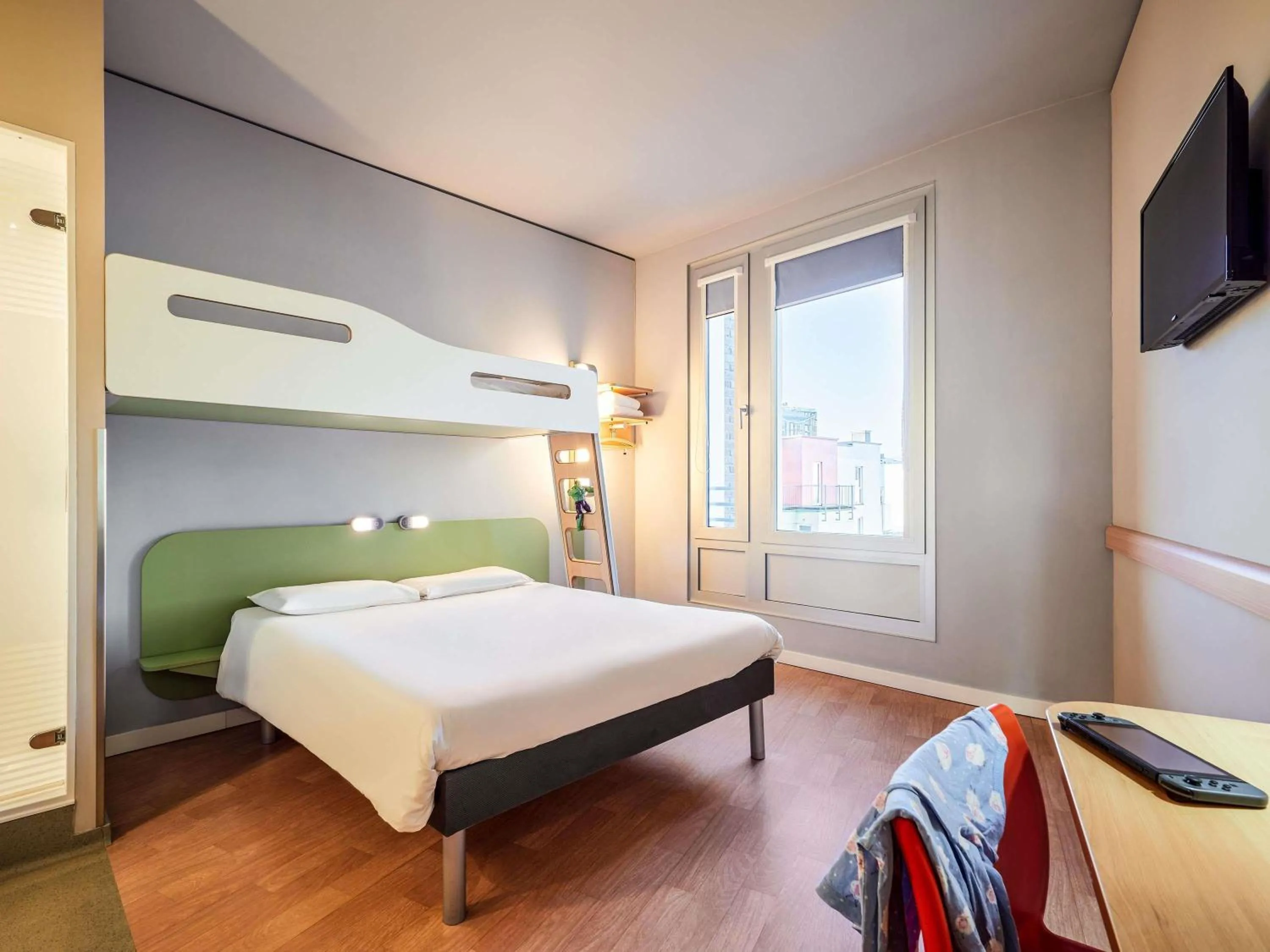 Bedroom, Bed in ibis budget Frankfurt City Ost