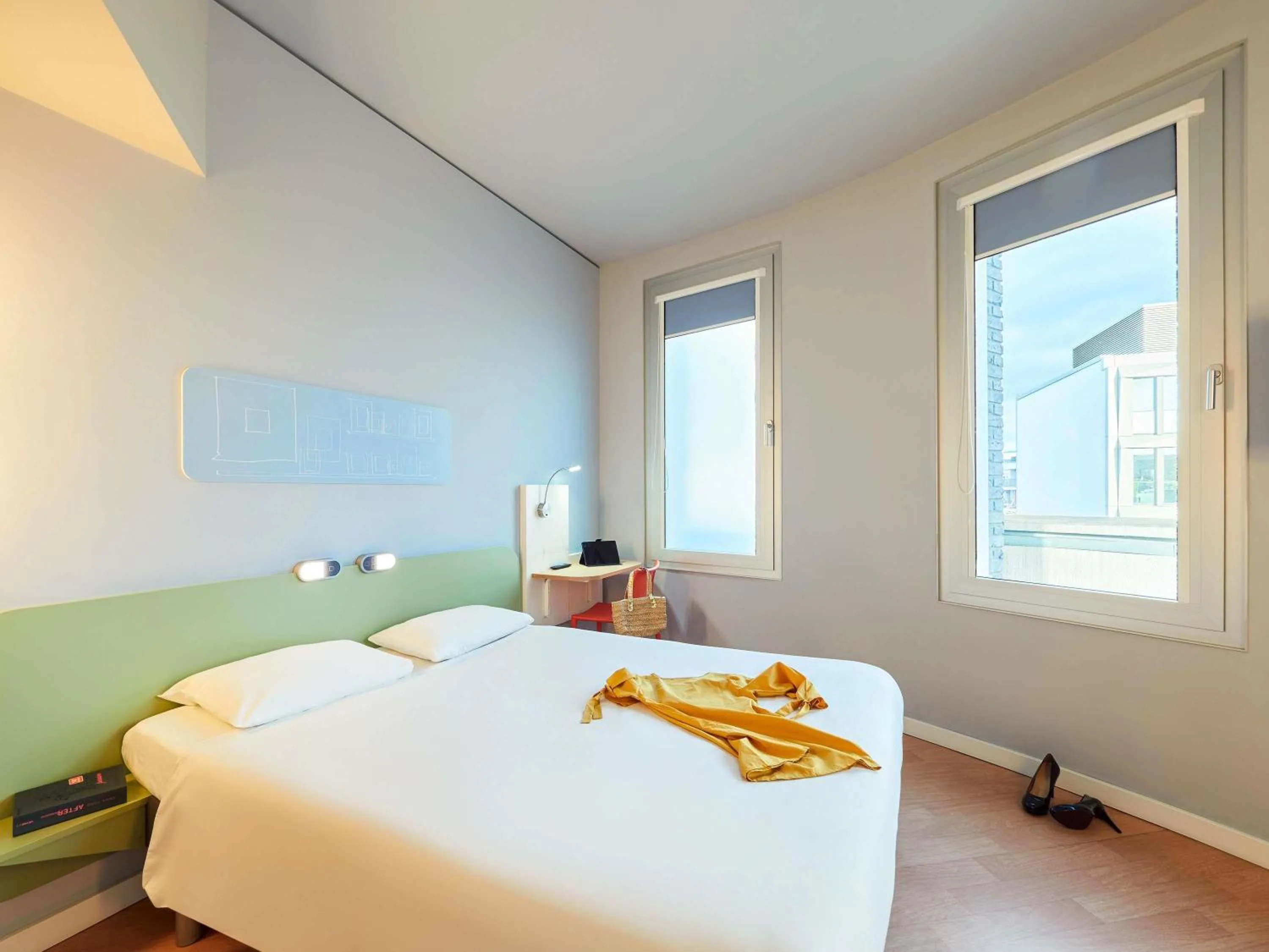 Bedroom, Bed in ibis budget Frankfurt City Ost