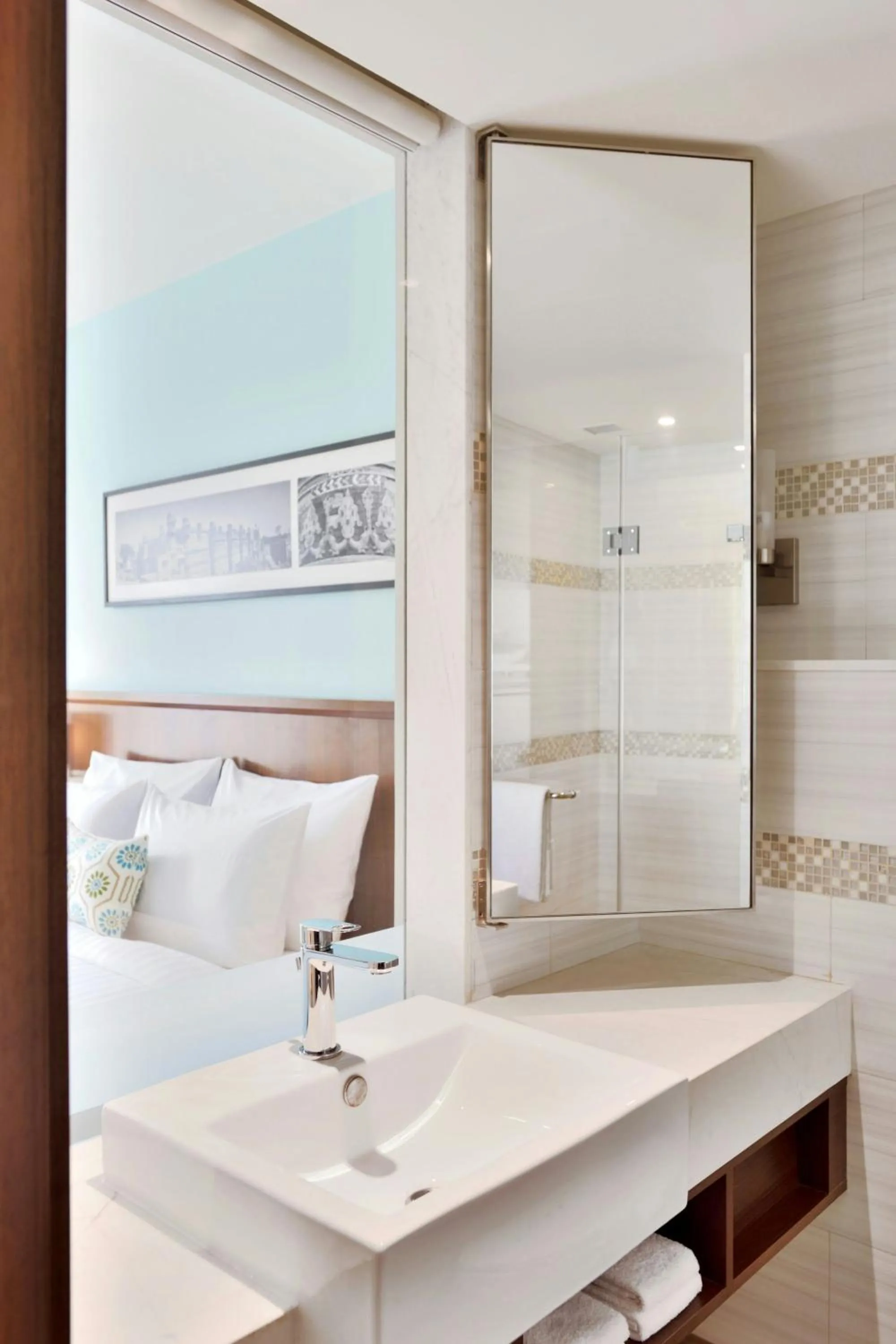 Bathroom, Bed in Fairfield by Marriott Indore