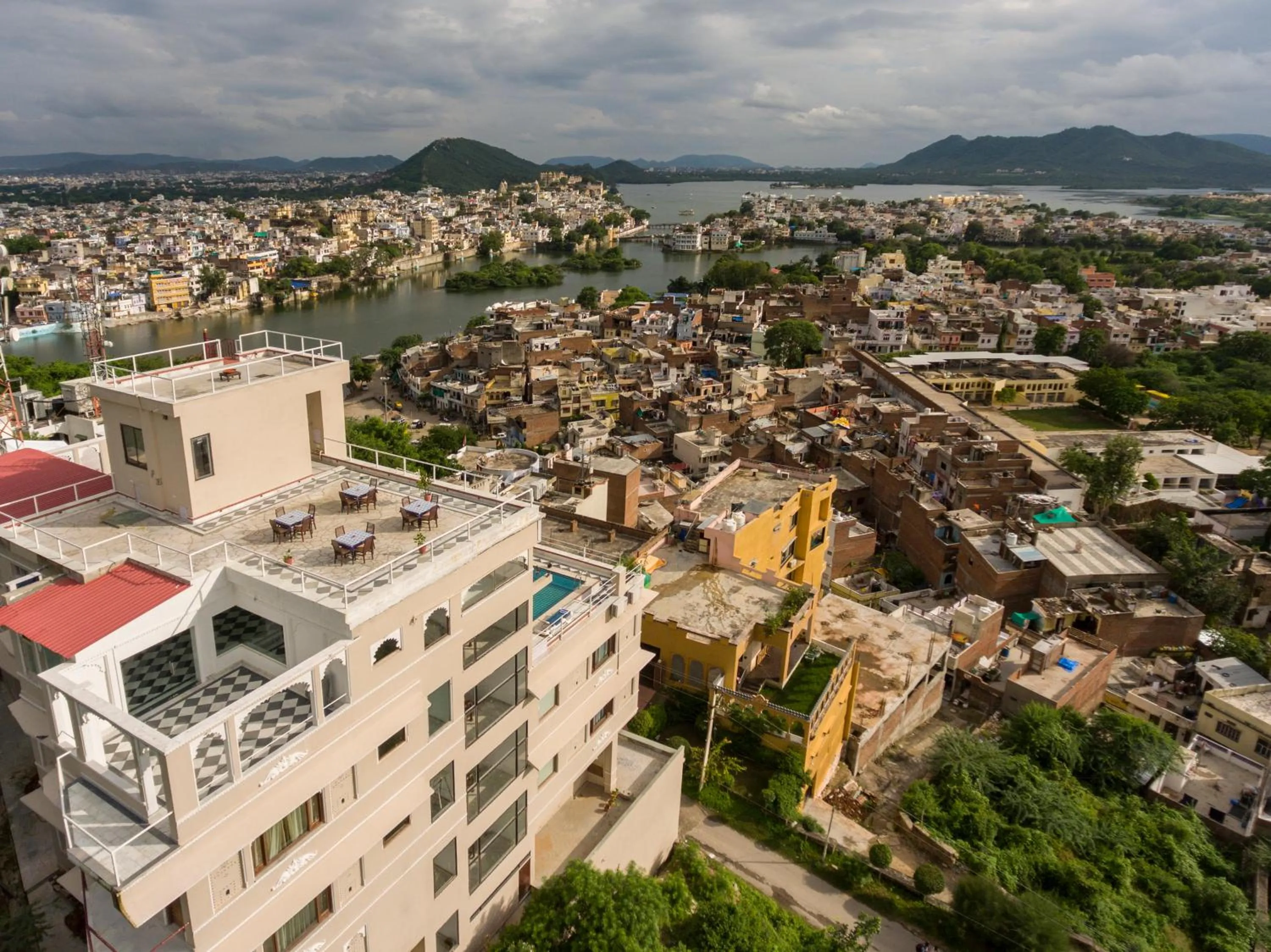 Bird's eye view in Hotel Raj Kuber