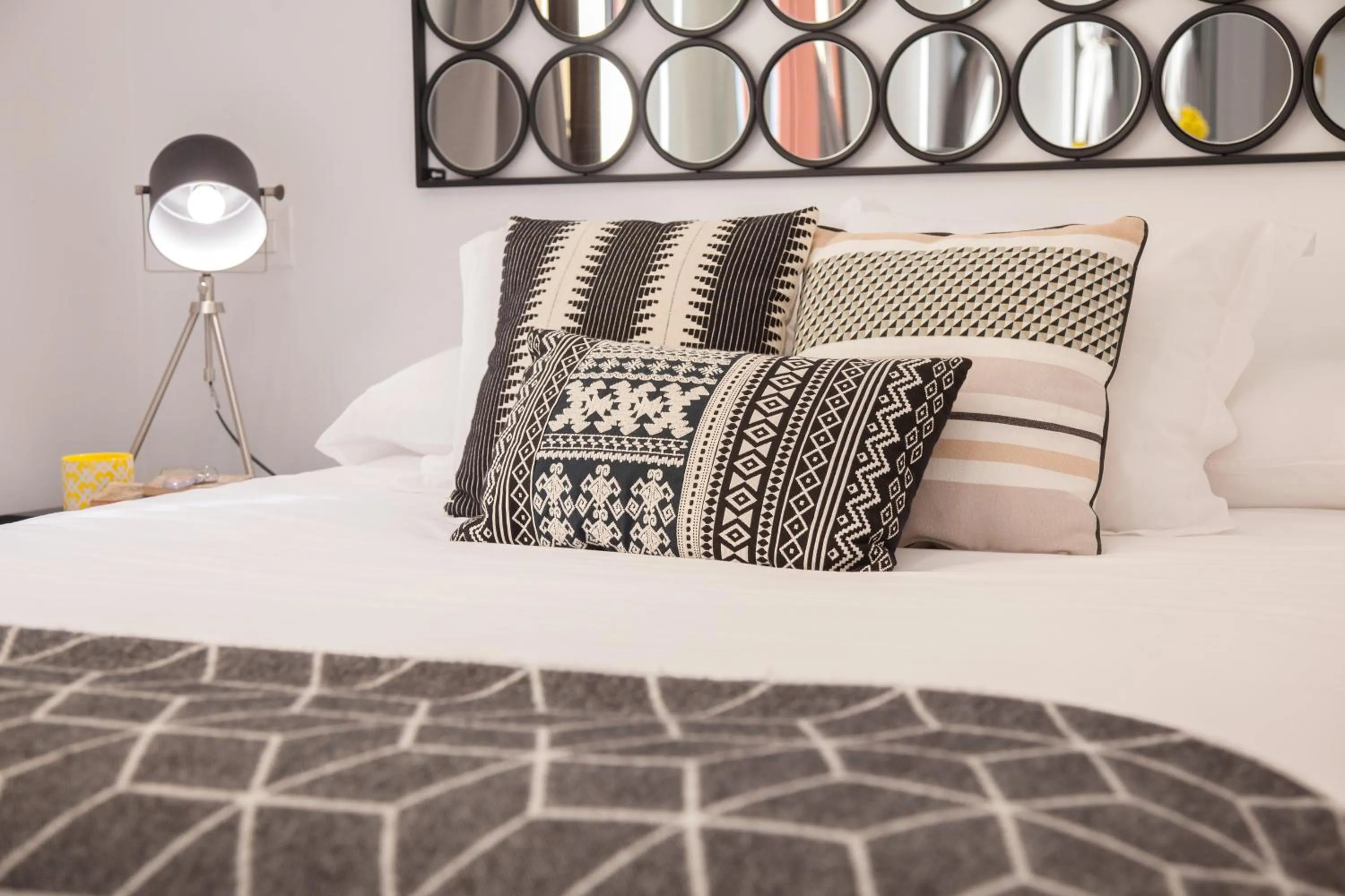 Decorative detail, Bed in Suites del Arenal Olehousing