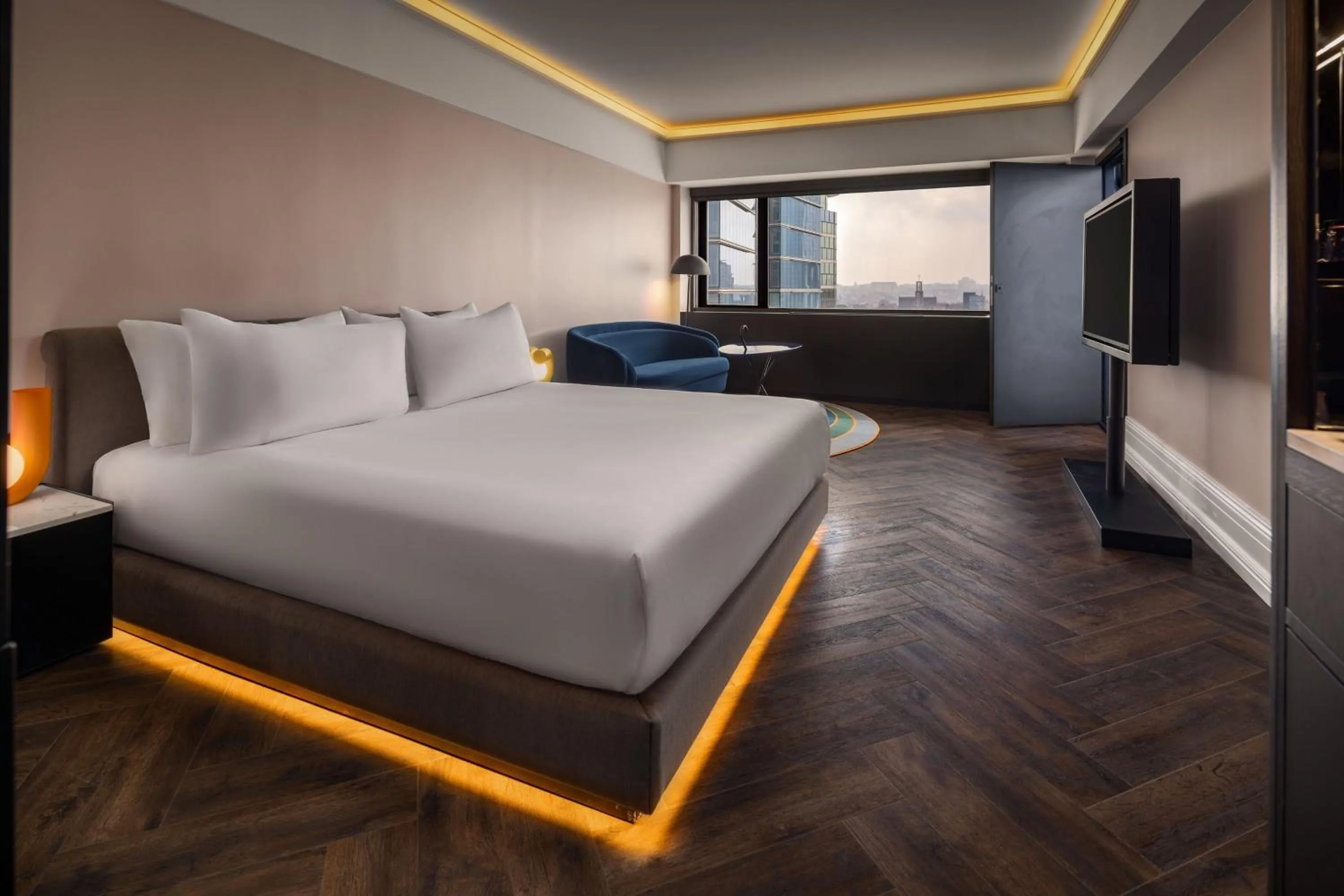 Photo of the whole room, Bed in Cardo Brussels, Autograph Collection