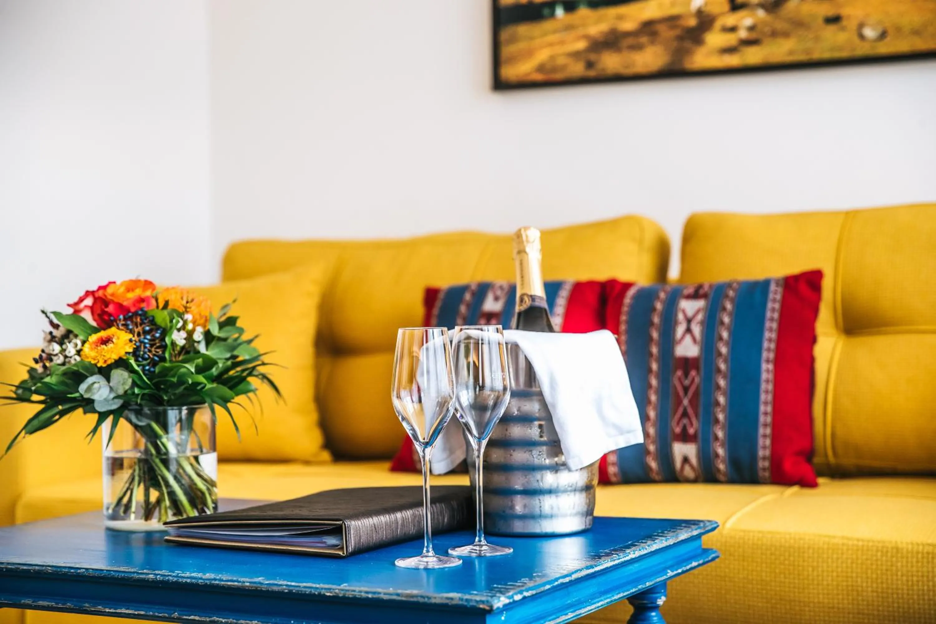 Seating area in Hotel Andino