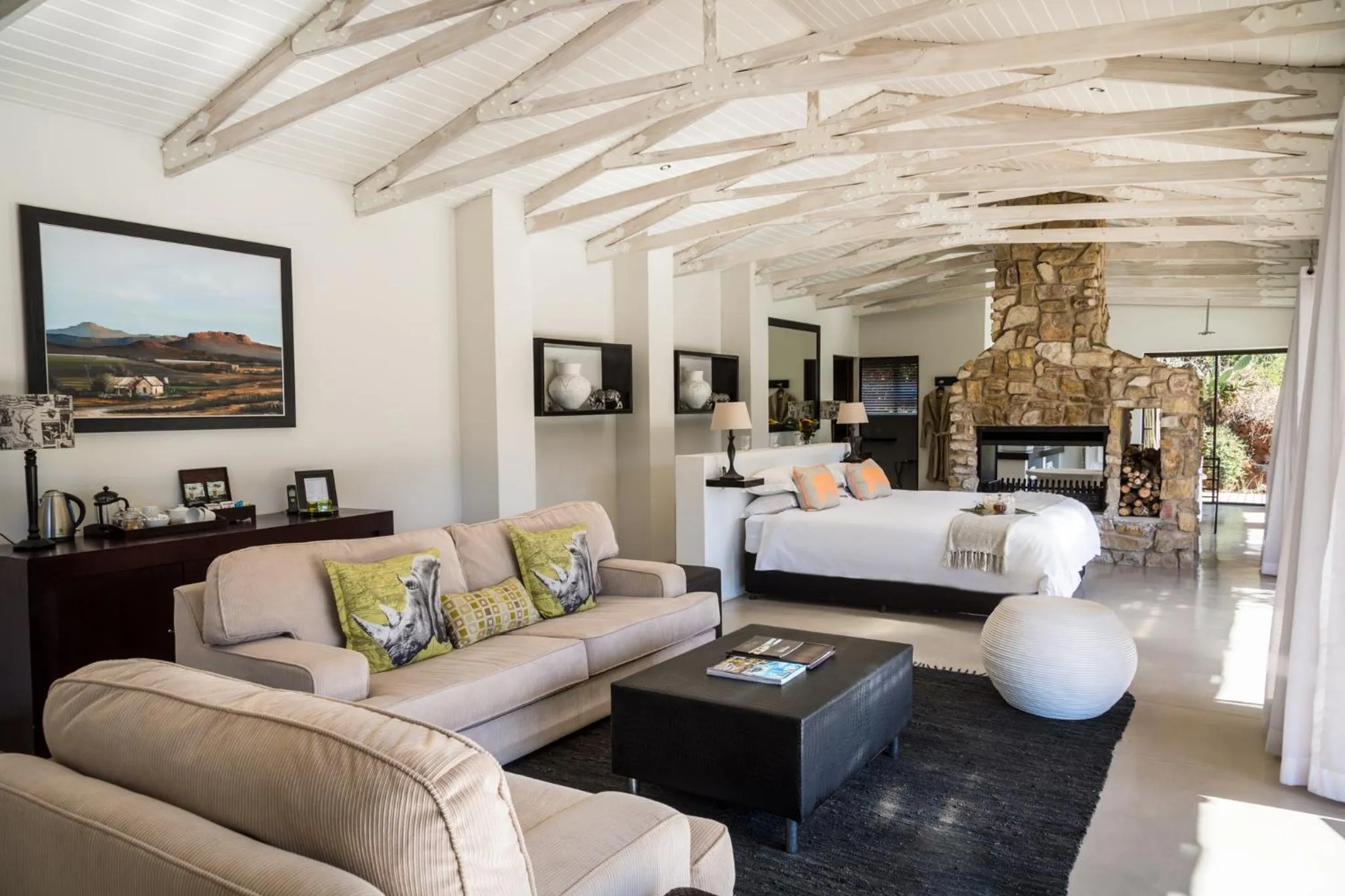 Seating area in Hopewell Private Game Reserve