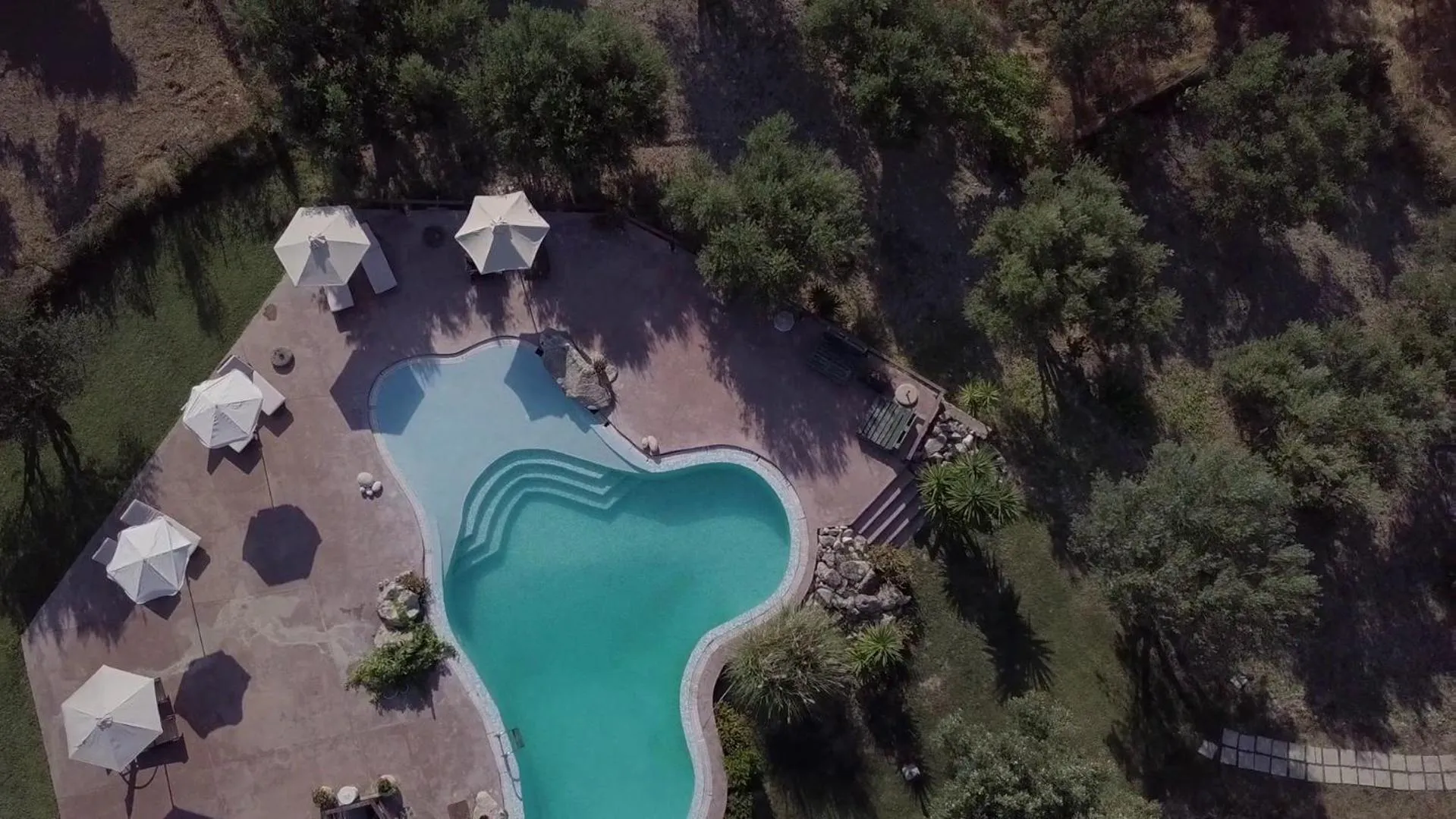 Swimming pool in Volidiera Guesthouse