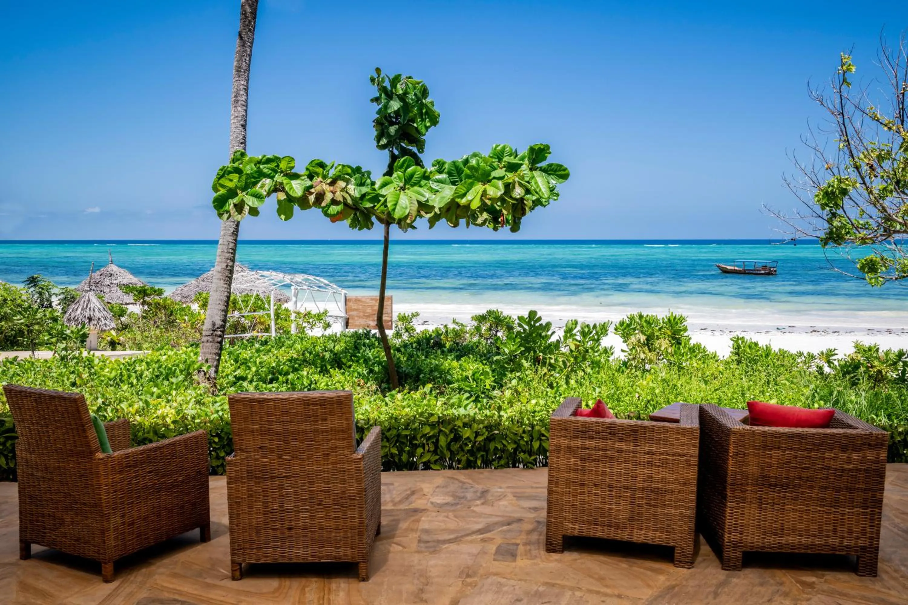 Patio in Zanzibar Queen Hotel