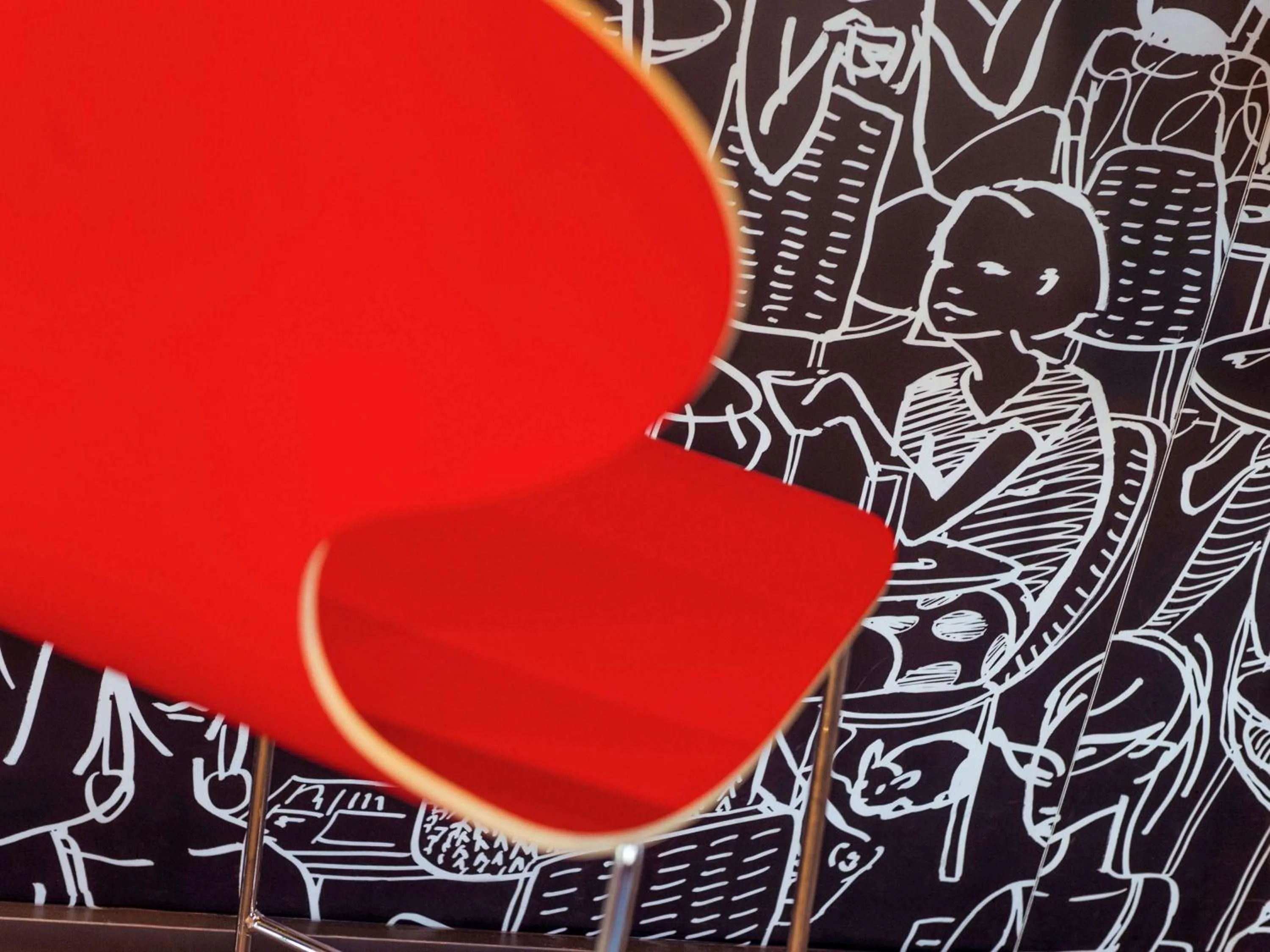 Lounge or bar in ibis Hotel Brussels Airport