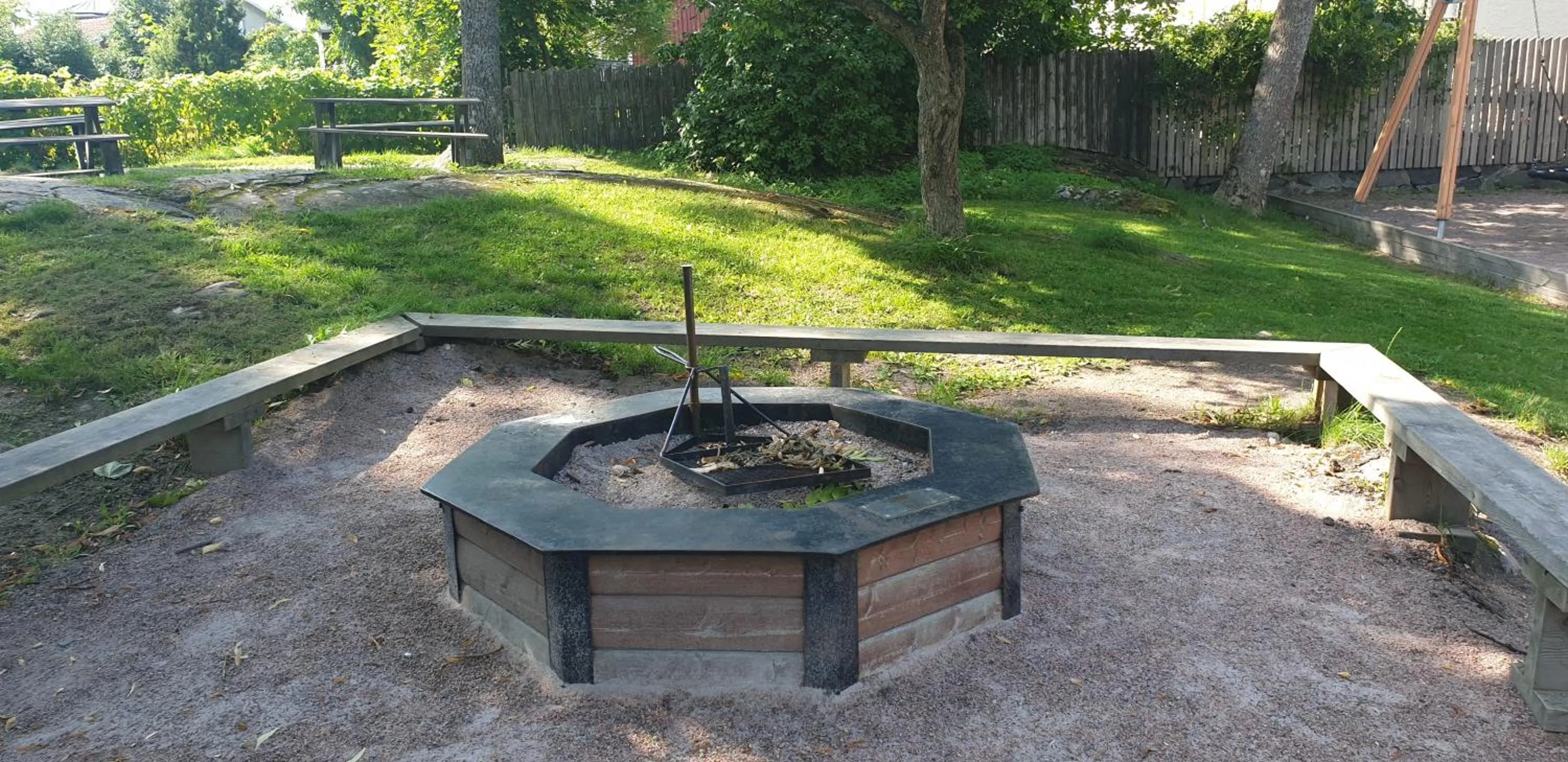 Children play ground in Gårdshotell Klockargården Öregrund