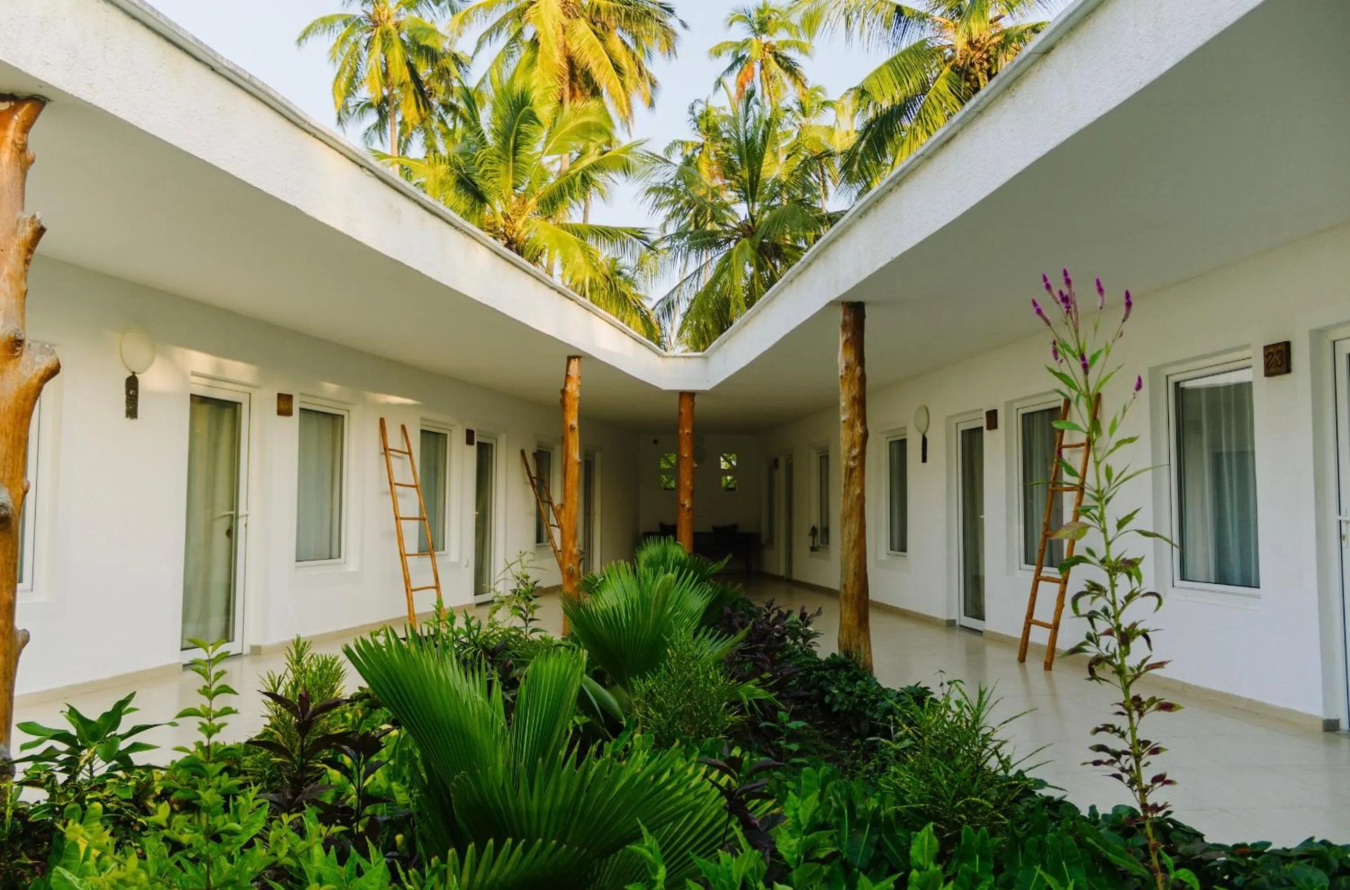 Inner courtyard view in White Paradise Zanzibar