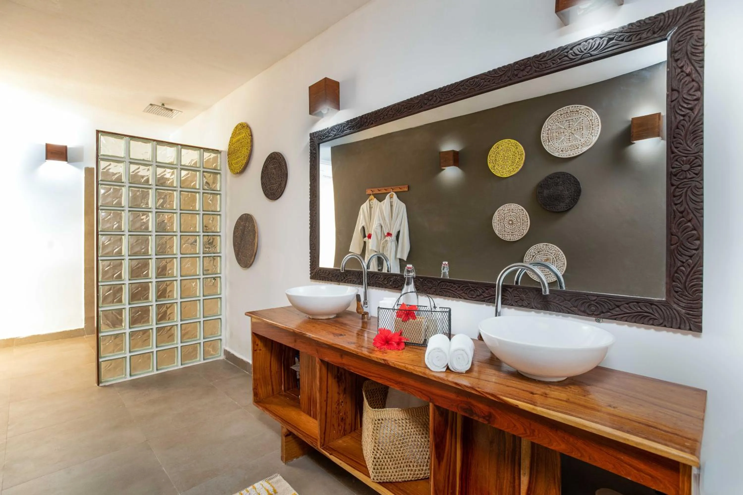 Bathroom in White Paradise Zanzibar