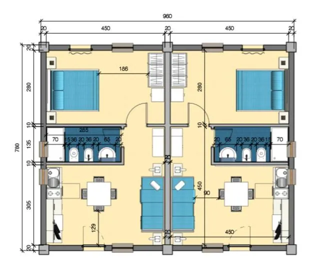Floor plan in Centro Vacanze Lido Smeraldo