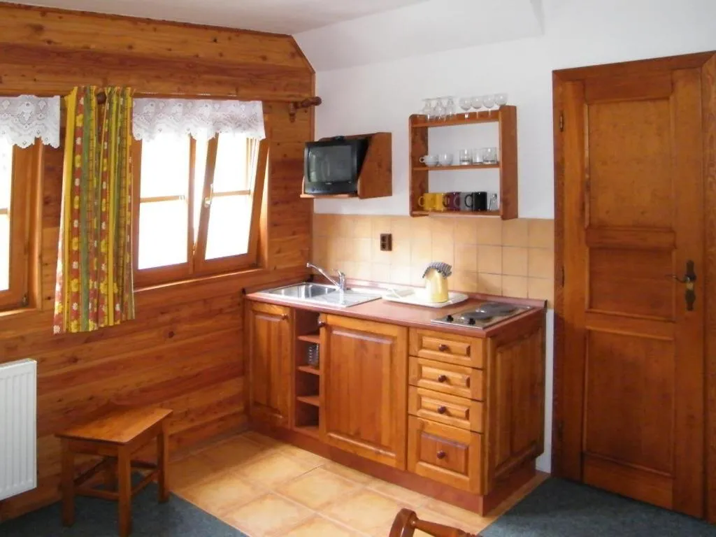 Kitchen or kitchenette in Chalupa u Smrčiny