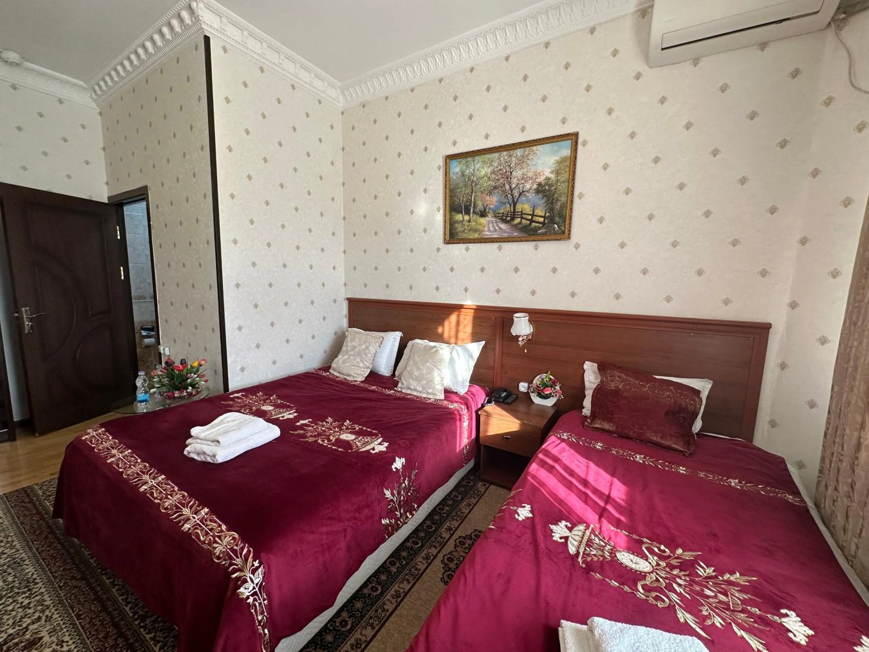 Bed in Sarbon Hotel Tashkent