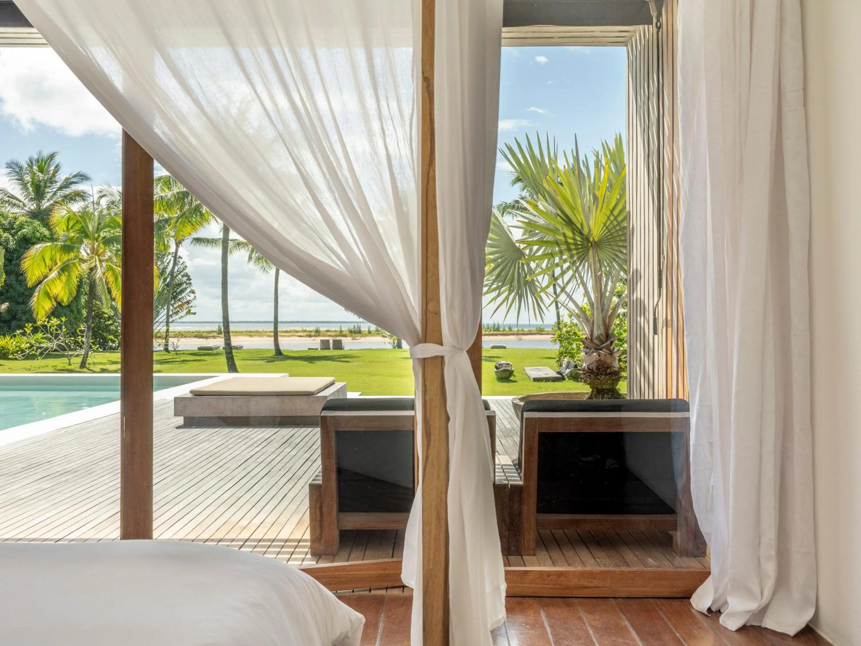 View (from property/room), Bed in KA BRU Beach Boutique Hotel