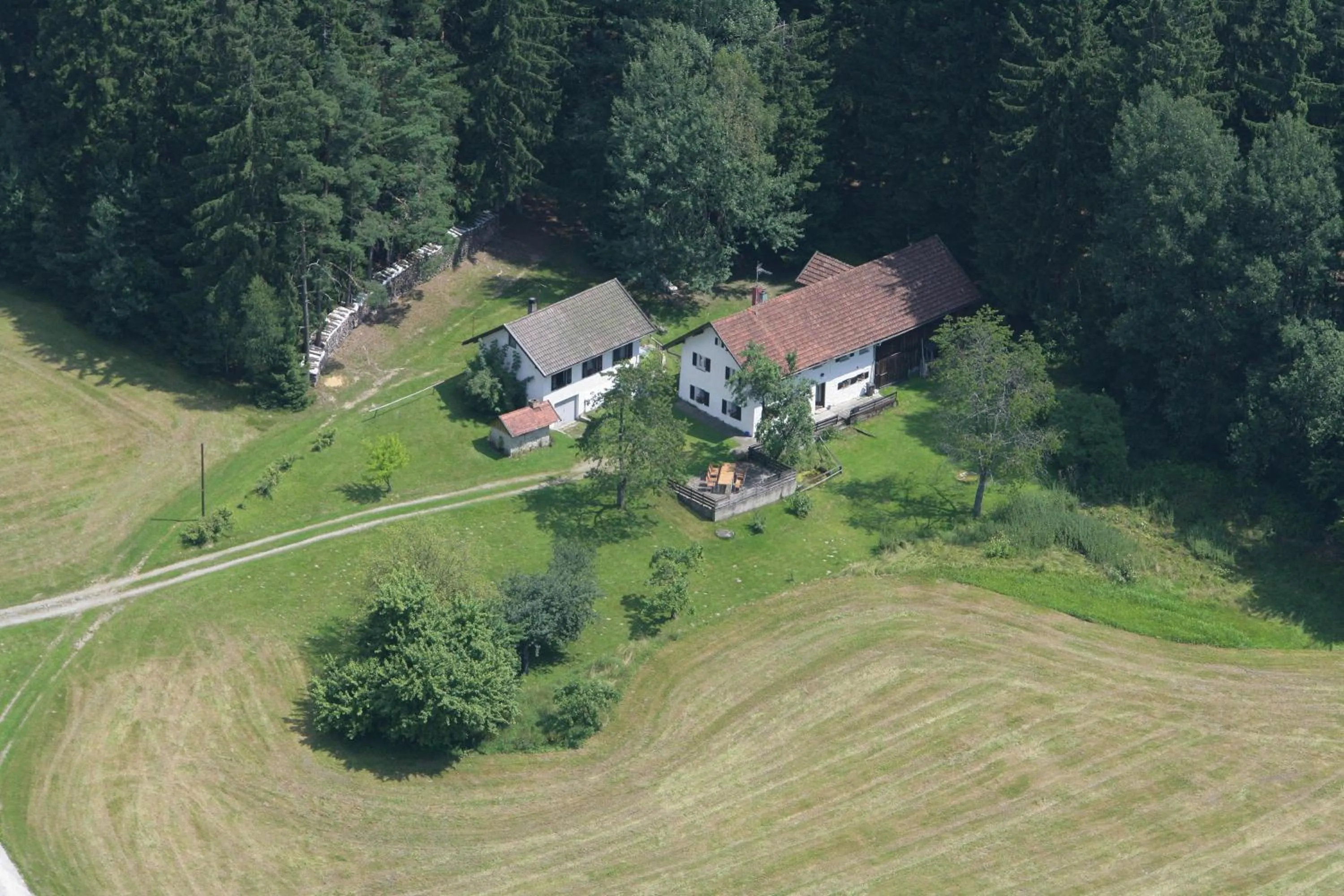 Bird's eye view in Pension am Waldesrand