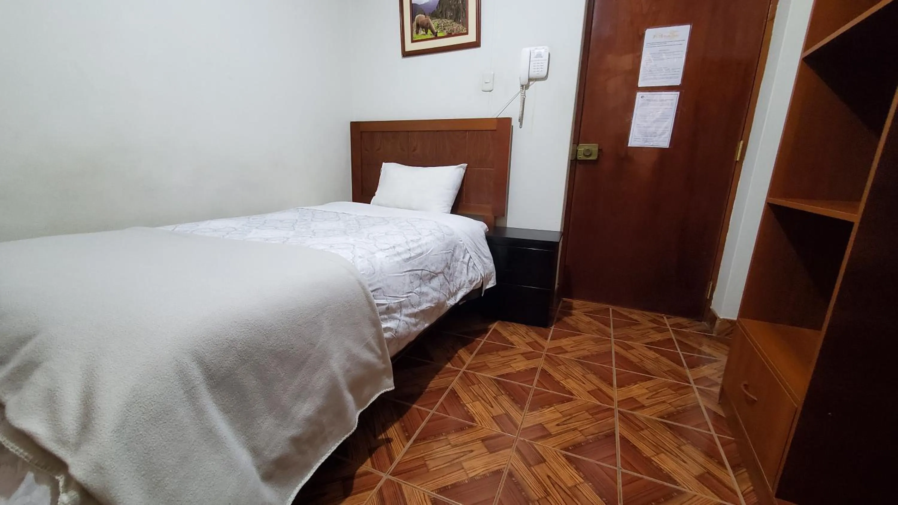 Bed in Hotel Wanka Palace