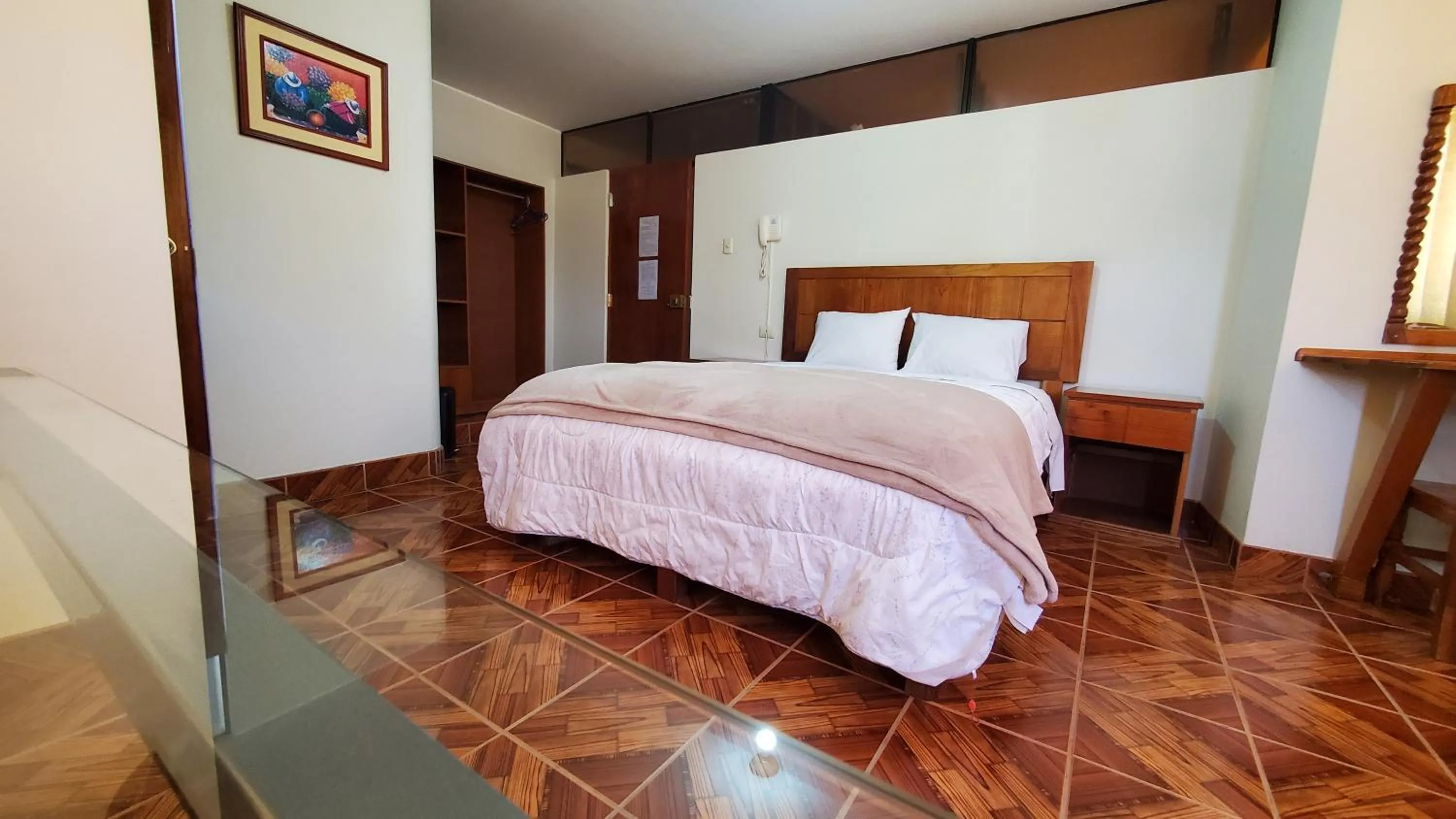 Bed in Hotel Wanka Palace