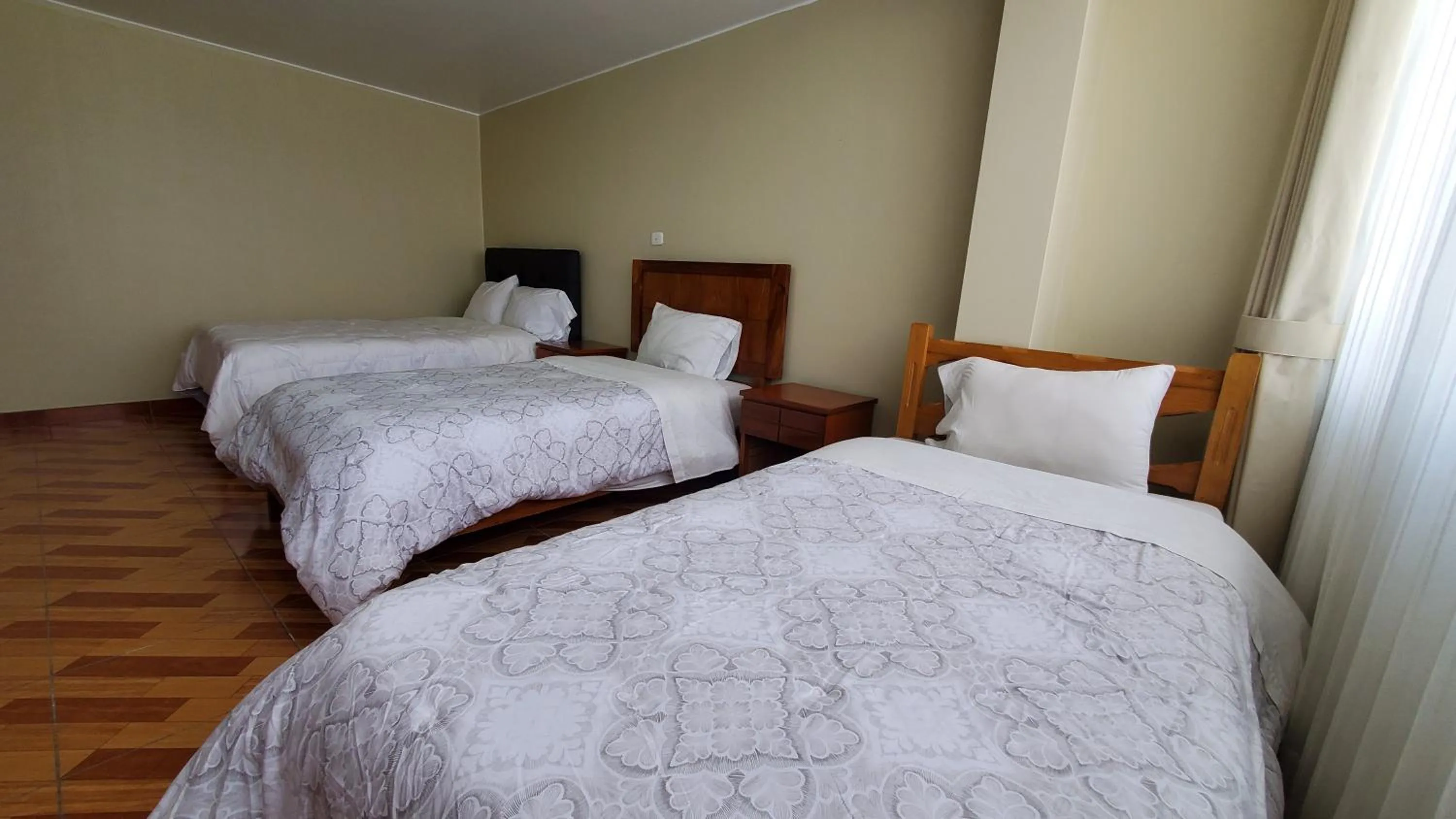 Bed in Hotel Wanka Palace