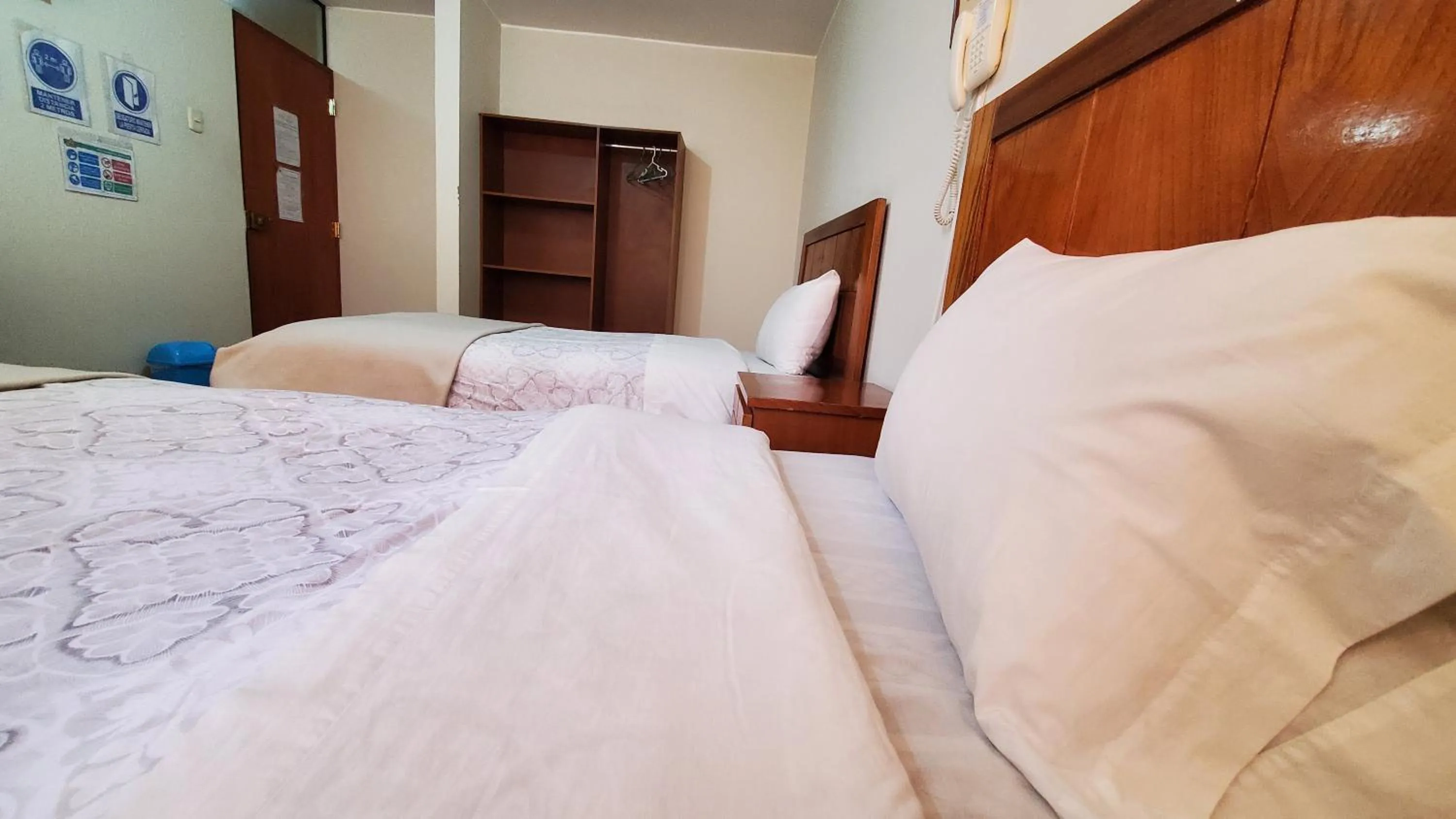 Bed in Hotel Wanka Palace