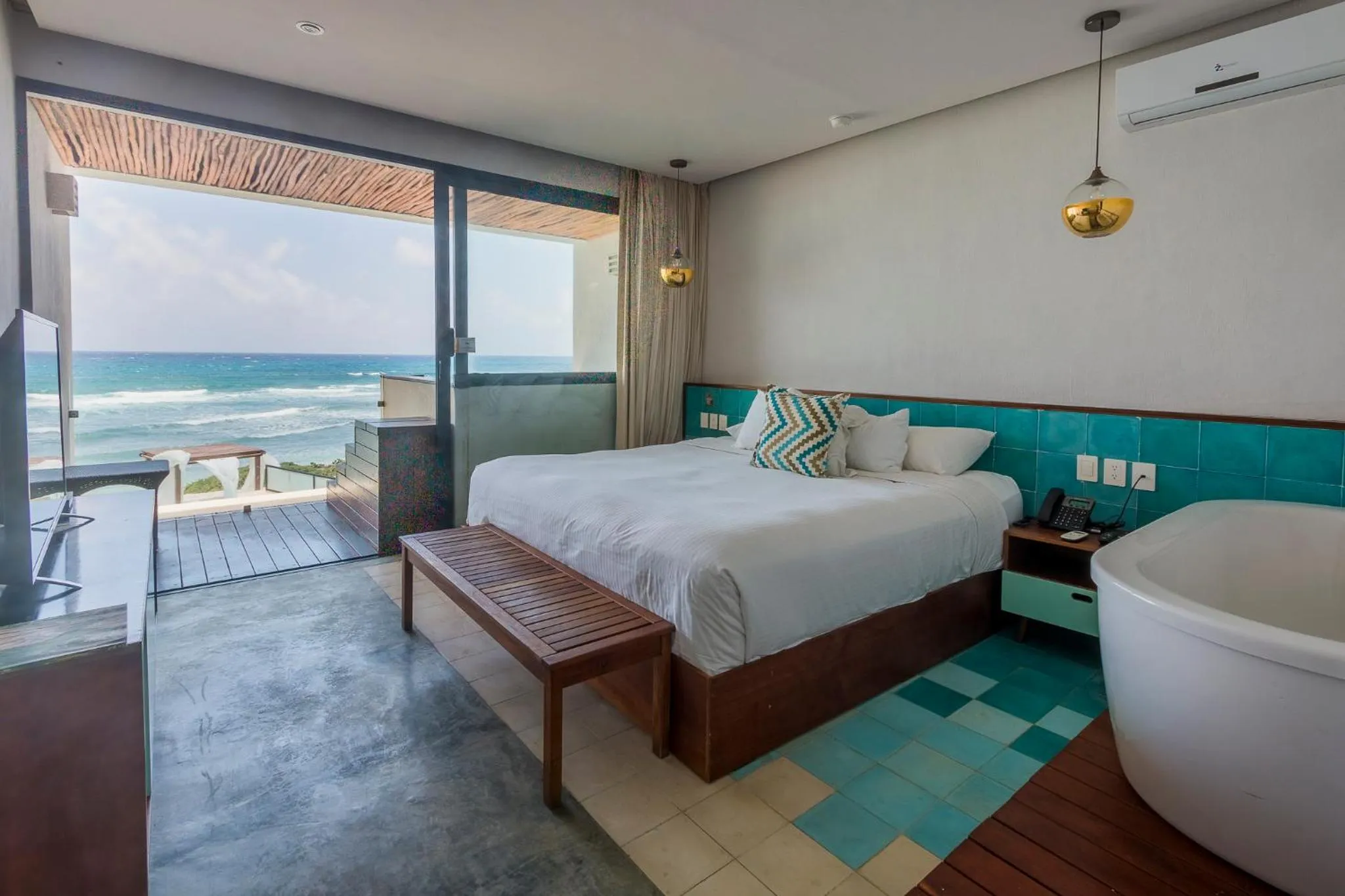 Sea view, Bed in O' Tulum Boutique Hotel - Adults Only