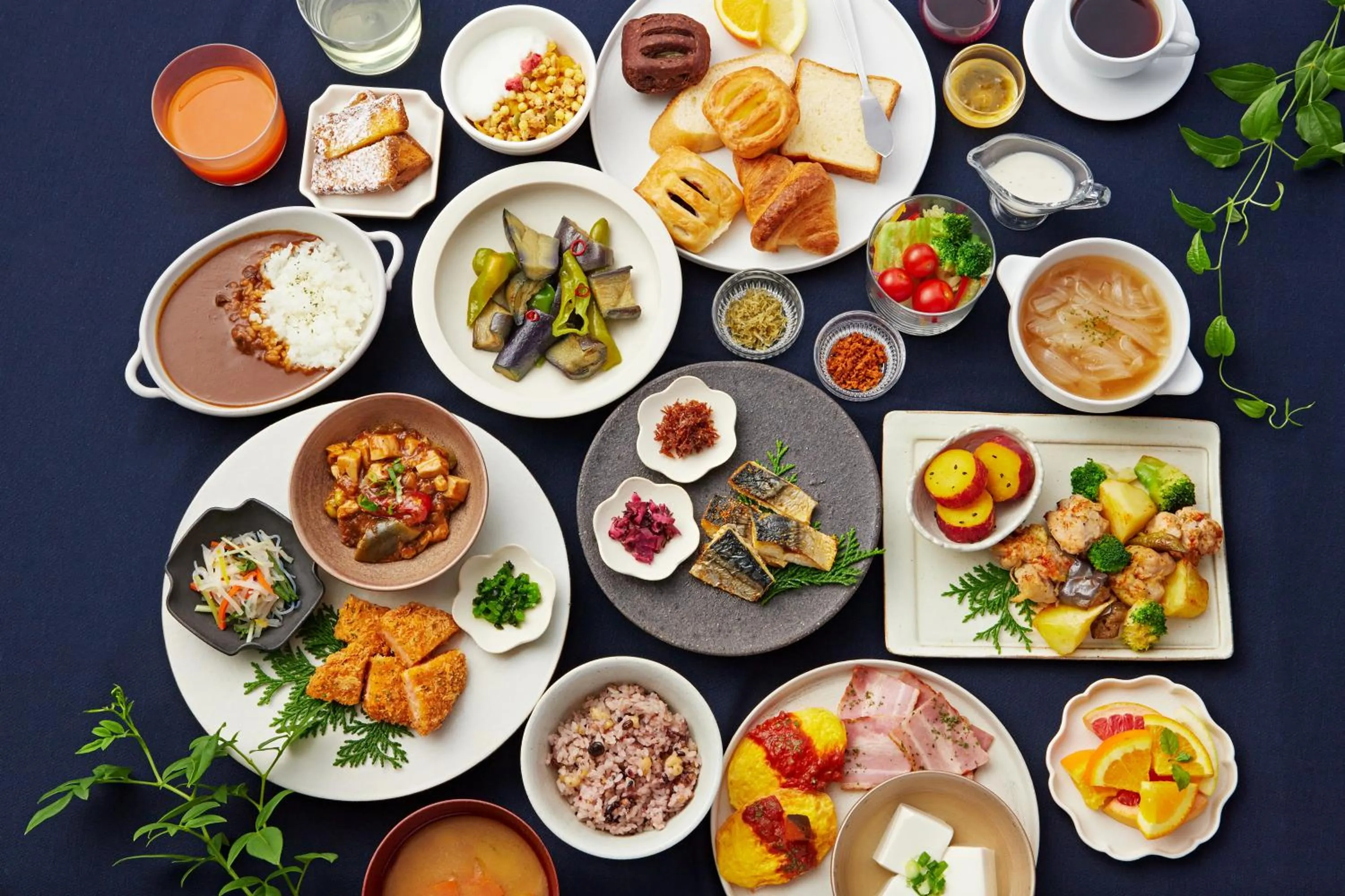 Buffet breakfast in Sotetsu Fresa Inn Kyoto-Hachijoguchi