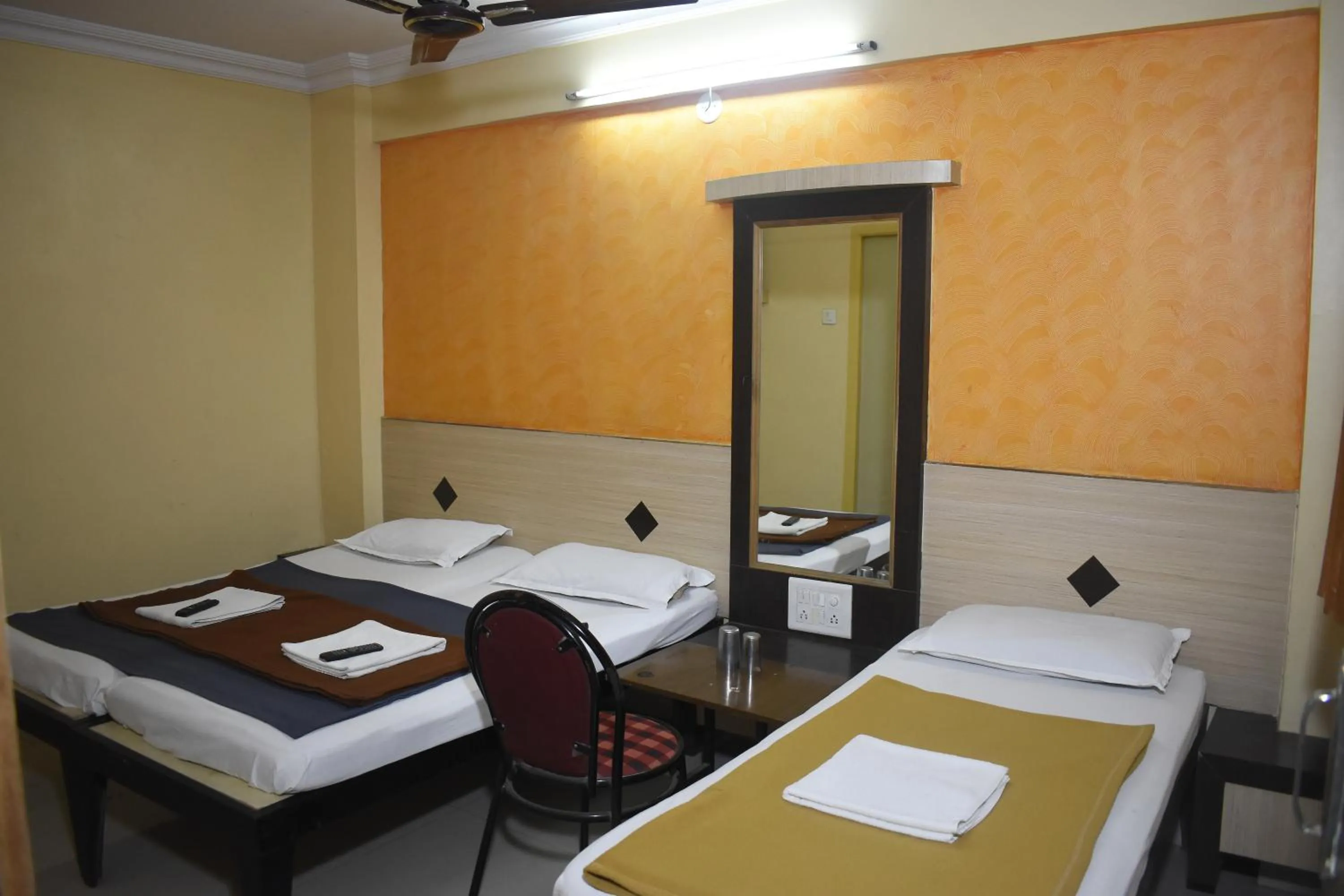 Bed in Hotel Sai Vishwa