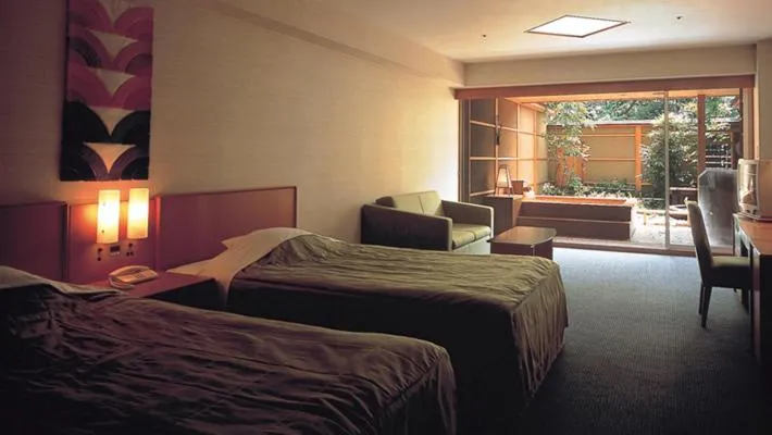 Bed in Akazawa Onsen Hotel
