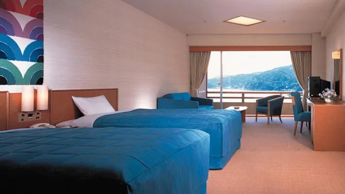 Bed in Akazawa Onsen Hotel
