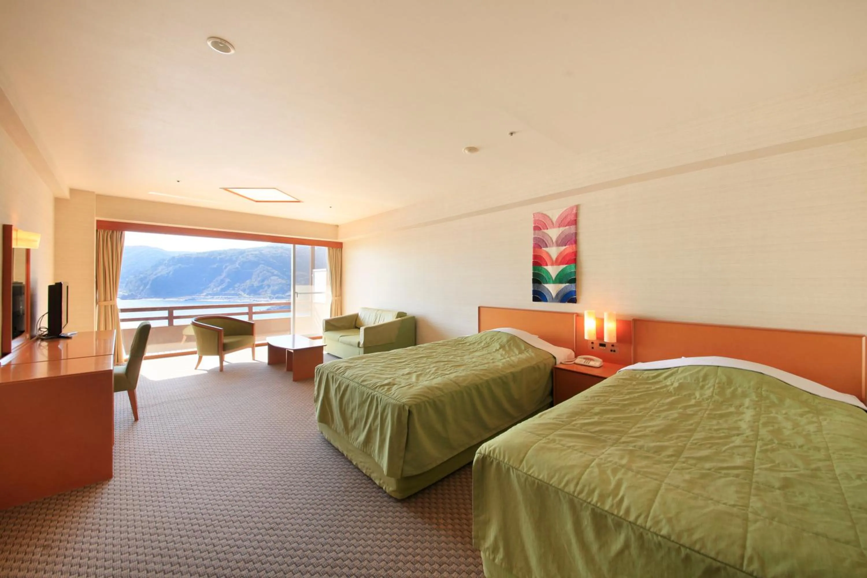 Bed in Akazawa Onsen Hotel