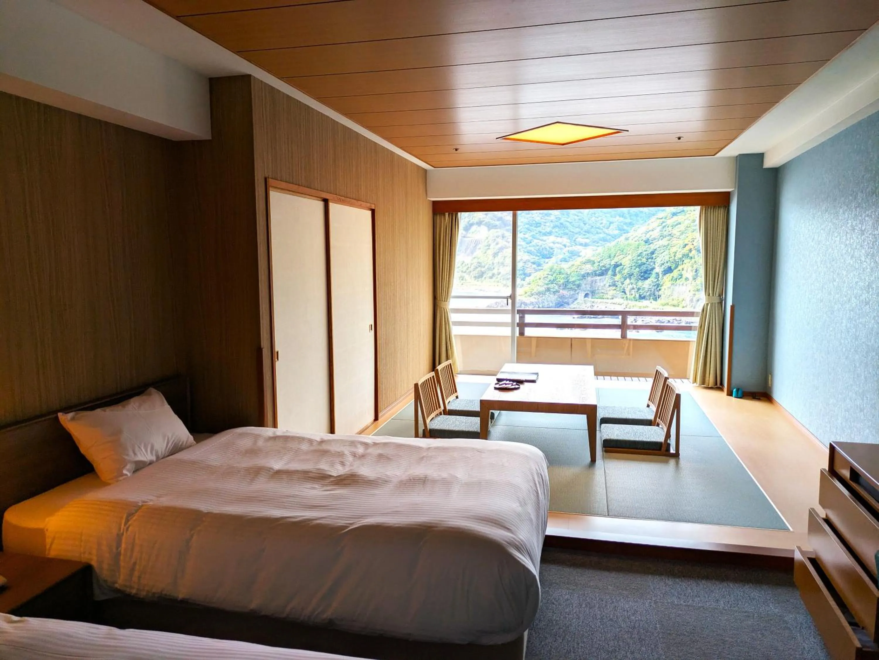 Bed in Akazawa Onsen Hotel