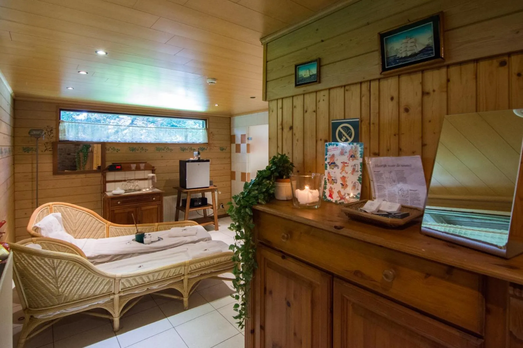 Sauna in Hotel De Stokerij