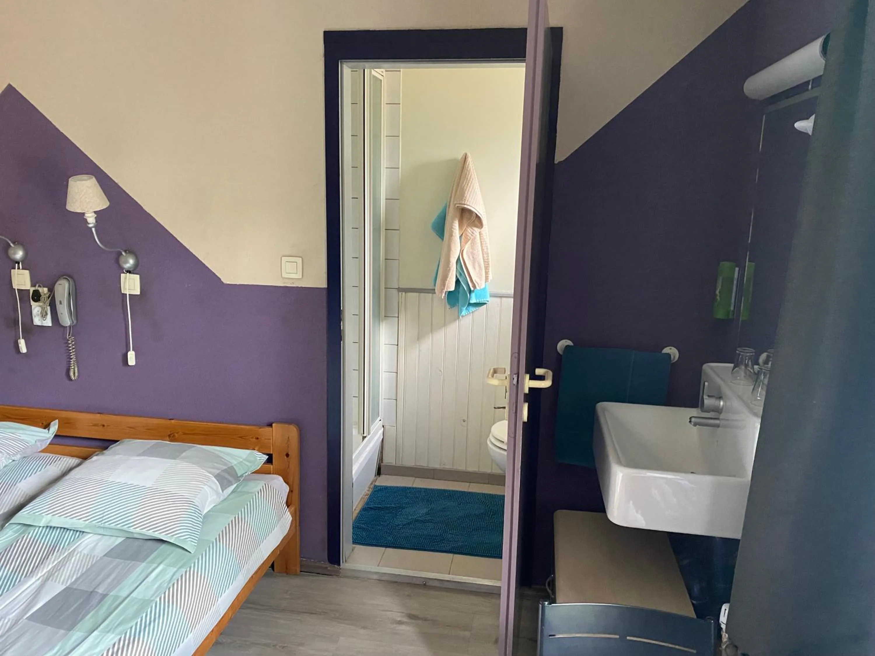 Bed in Hotel Fauwater