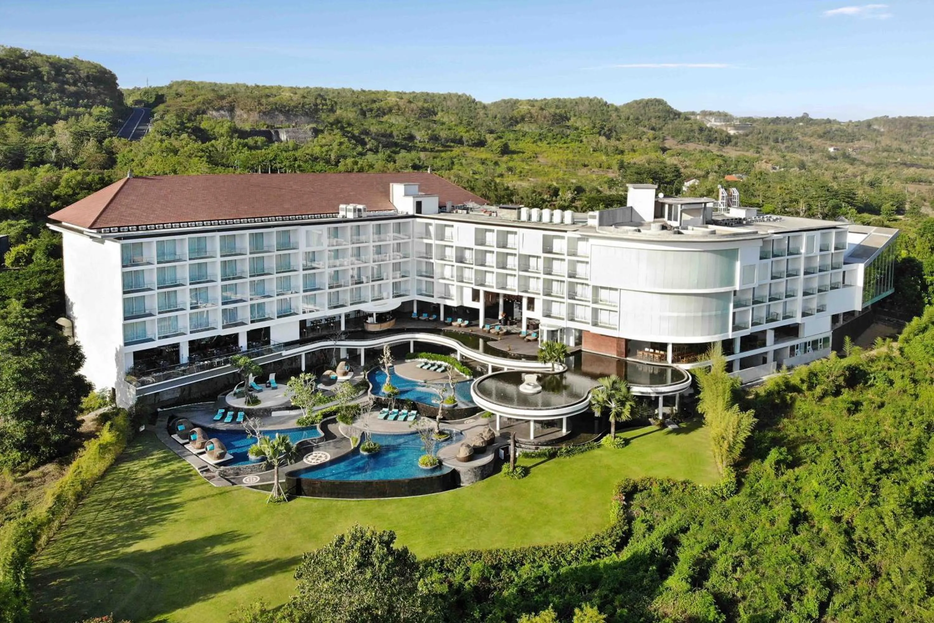 Bird's eye view in Swiss-Belresort Pecatu