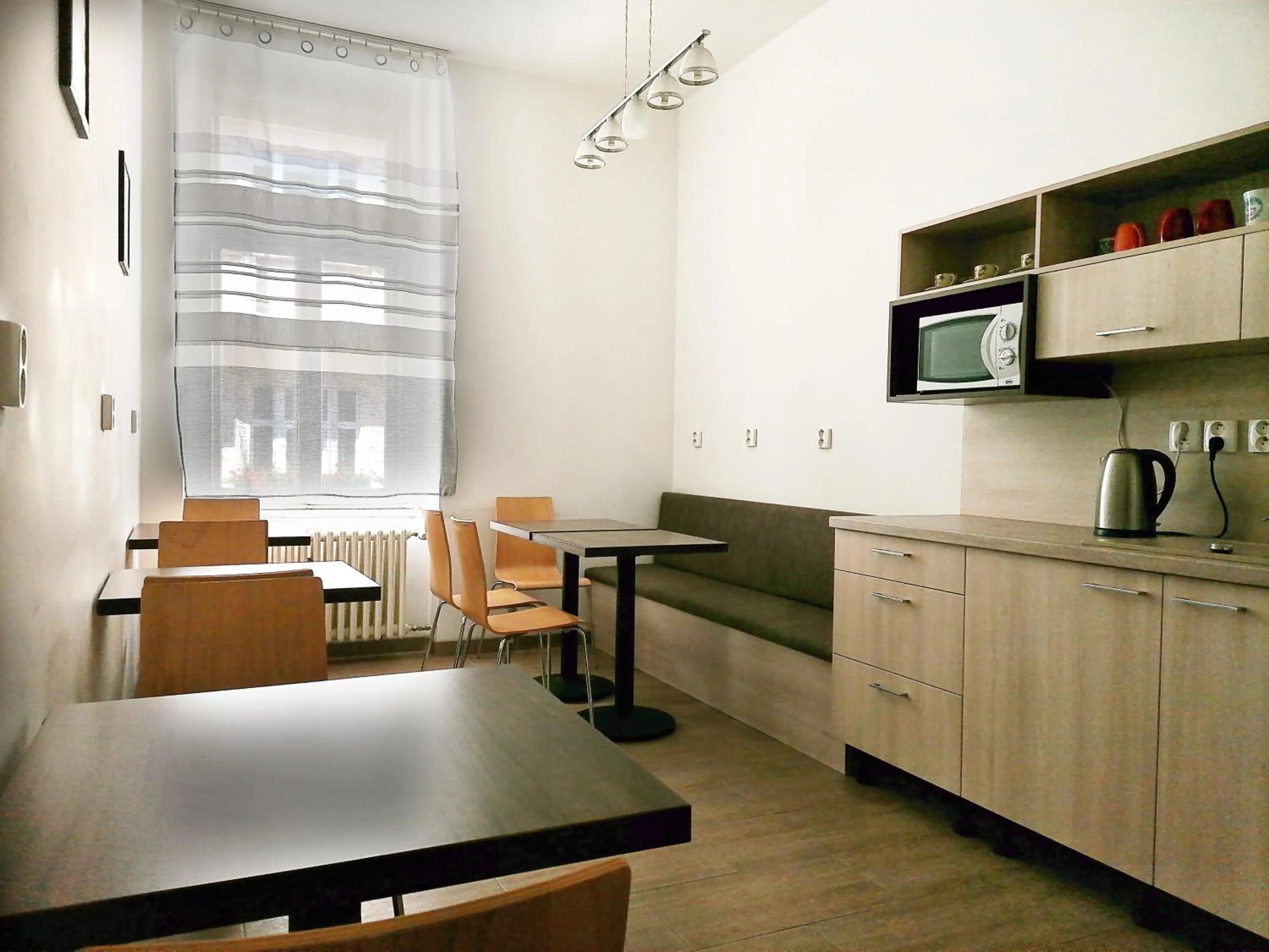 Communal kitchen in Hostel Vodna 1