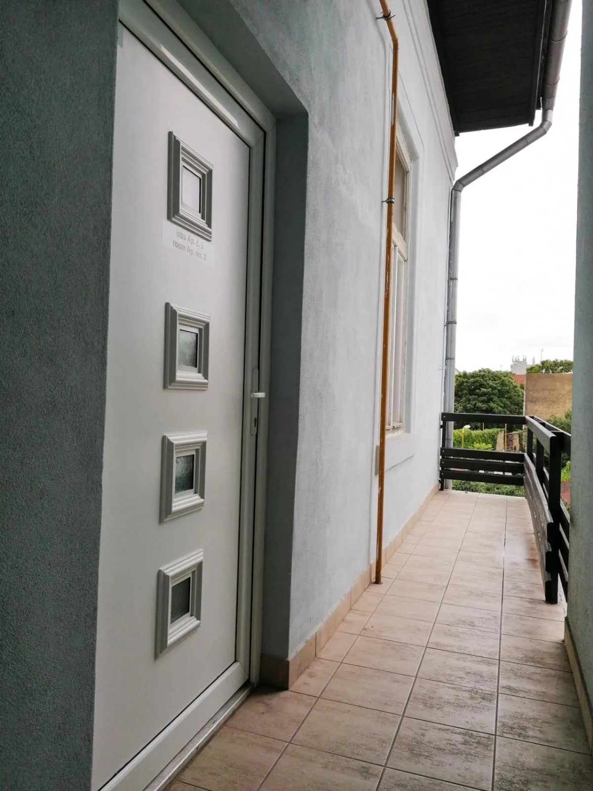 Patio in Hostel Vodna 1