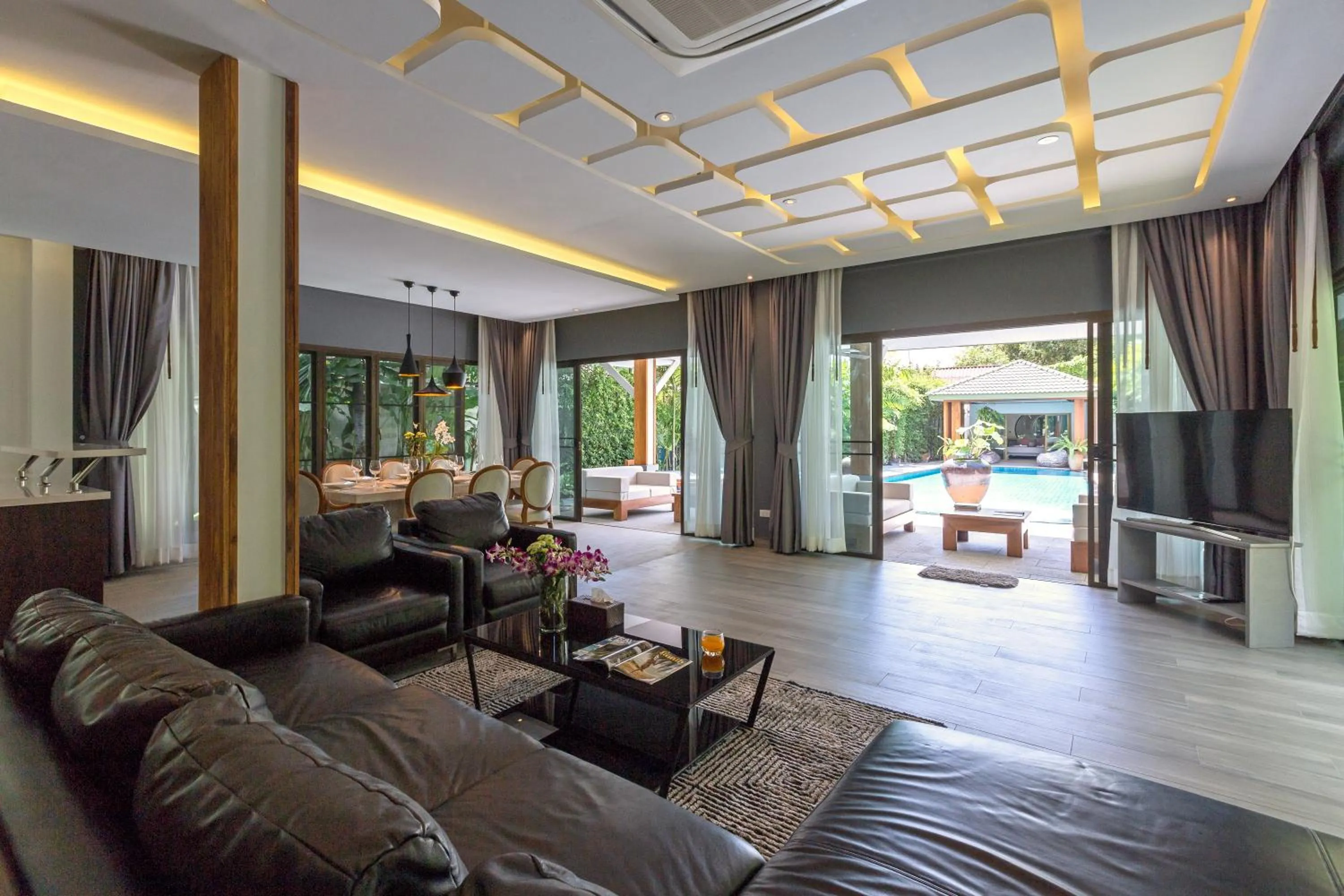 Living room in Karon Beach Pool Villa - Sha Extra Plus