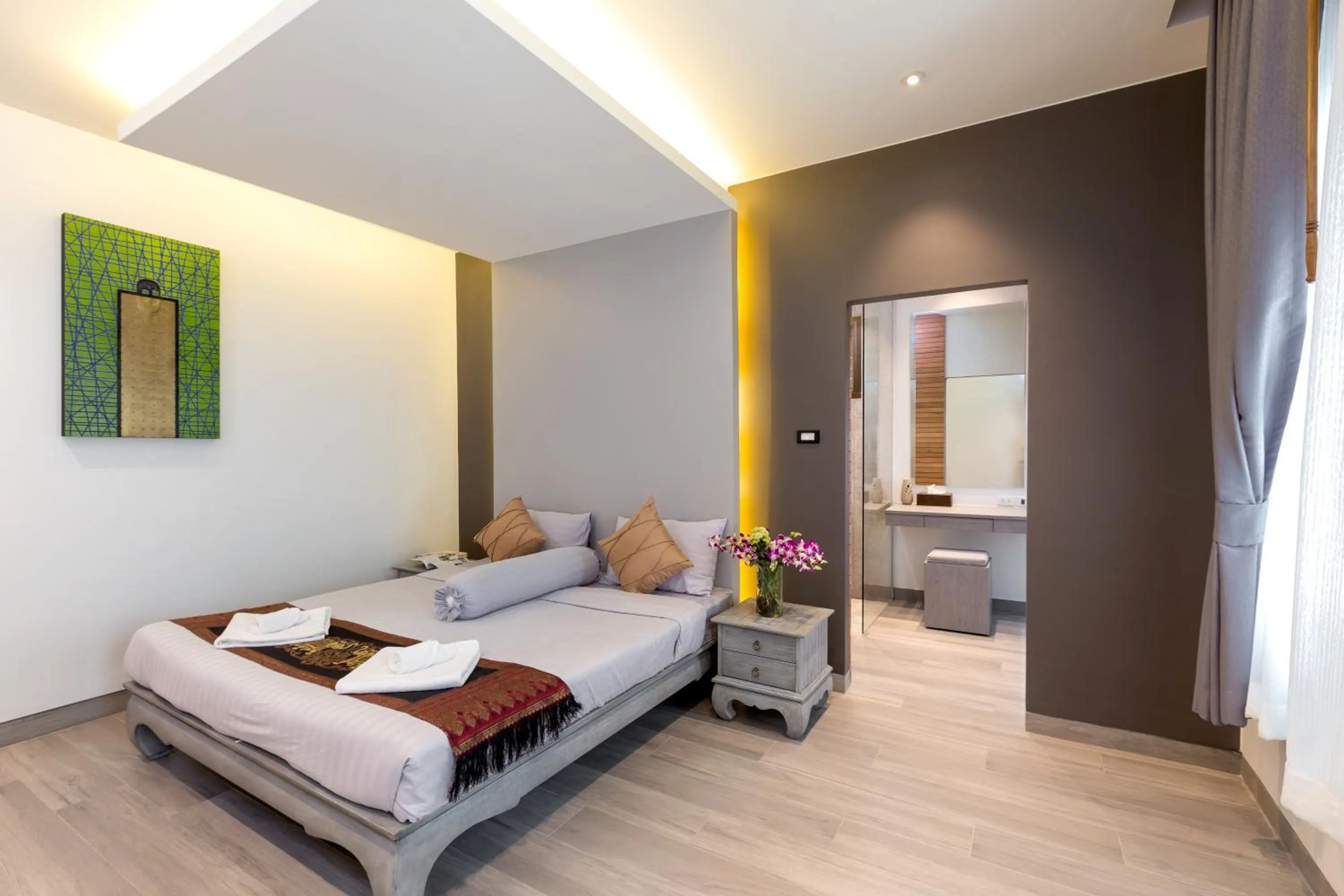 Bedroom, Bed in Karon Beach Pool Villa - Sha Extra Plus