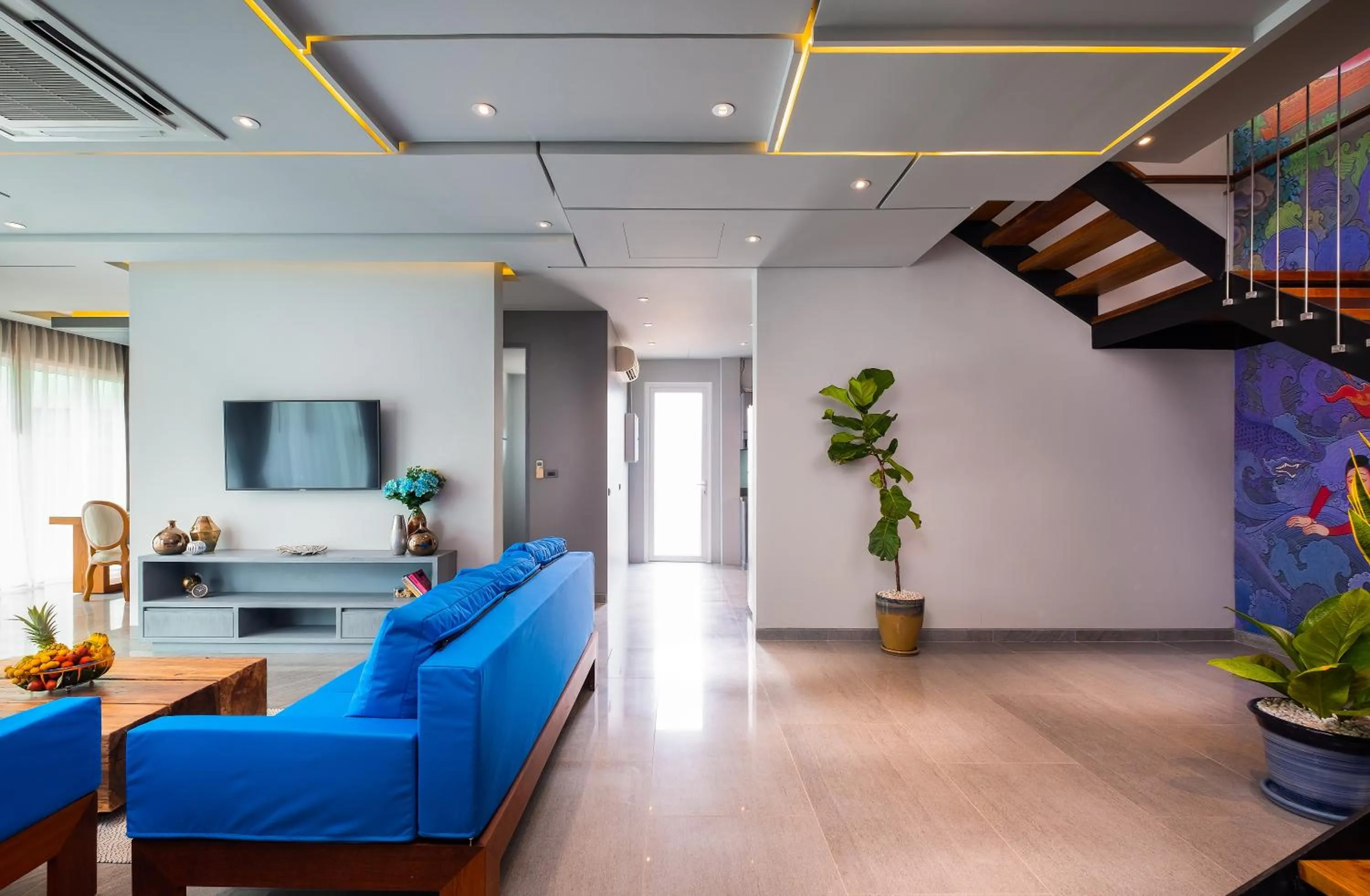 Living room in Karon Beach Pool Villa - Sha Extra Plus