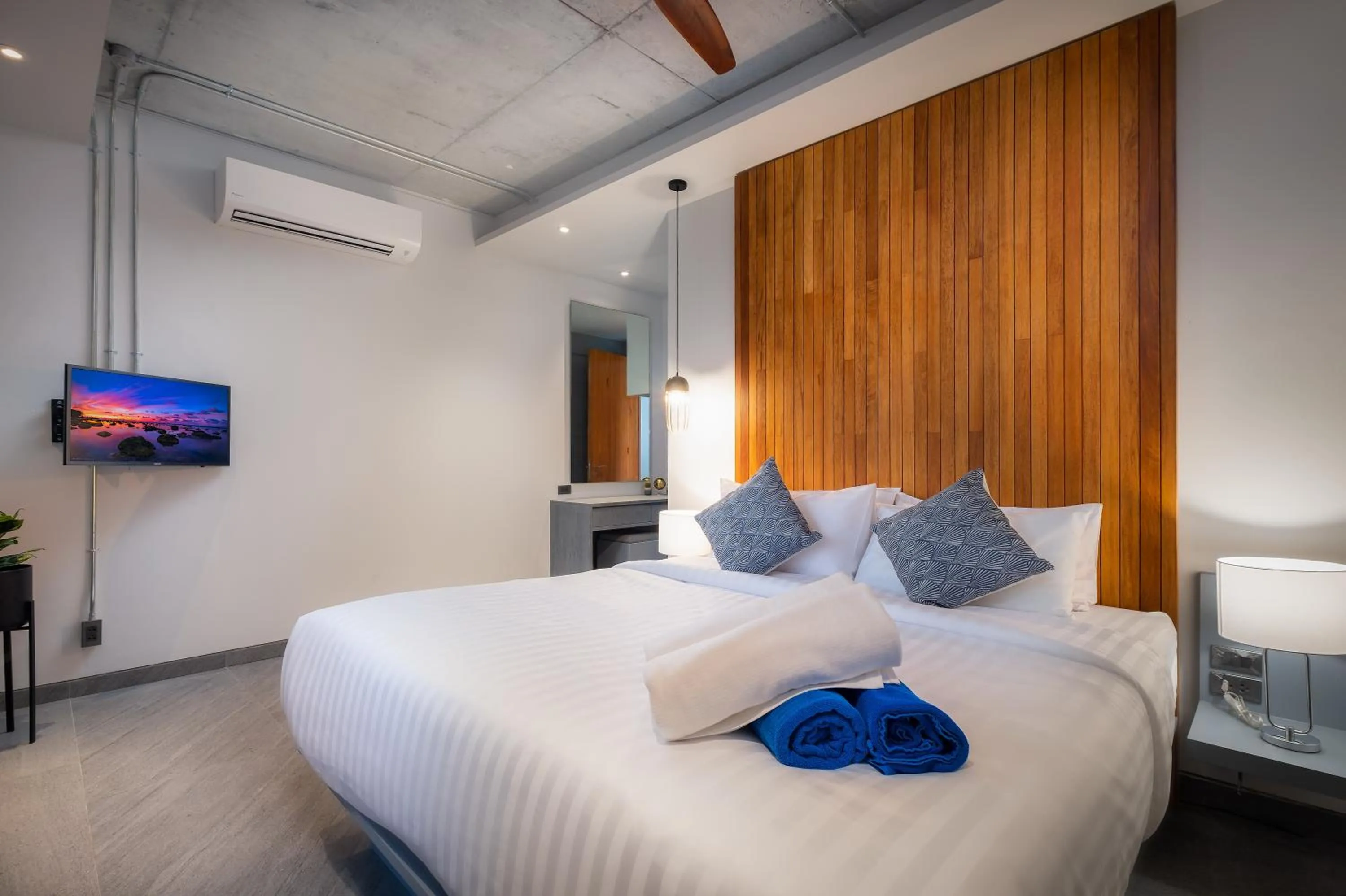 Bedroom, Bed in Karon Beach Pool Villa - Sha Extra Plus